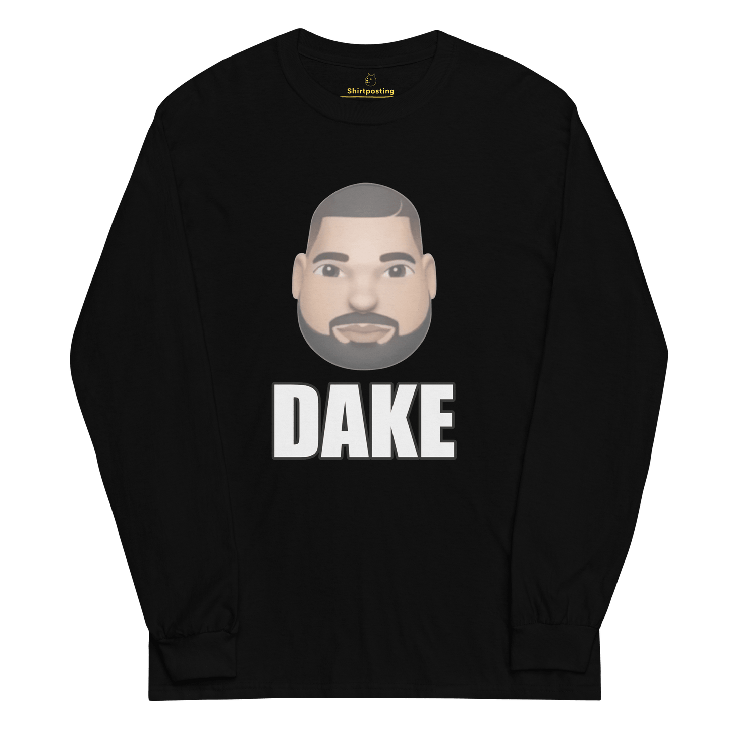 Dake Long Sleeve T-Shirt Meme - Black | Shirtposting