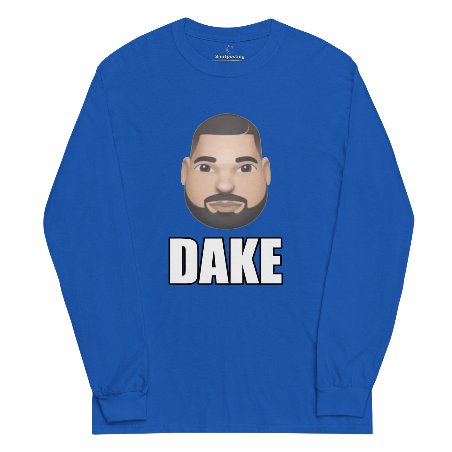 Dake Long Sleeve T-Shirt Meme - Royal | Shirtposting