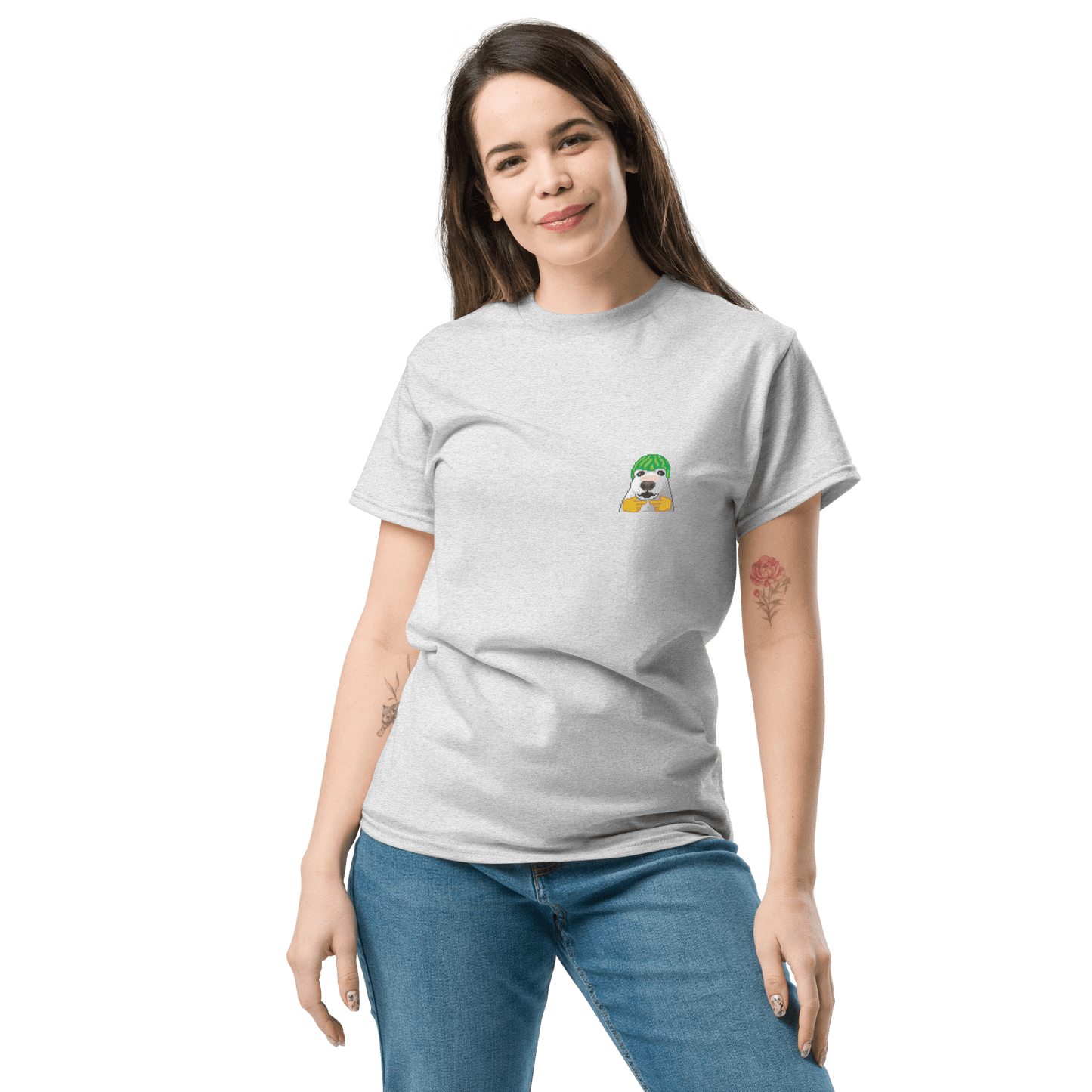 Dog Classic T-Shirt Meme - Ash | Shirtposting