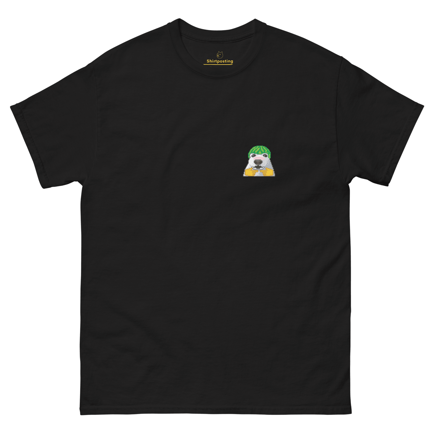Dog Classic T-Shirt Meme - Black | Shirtposting