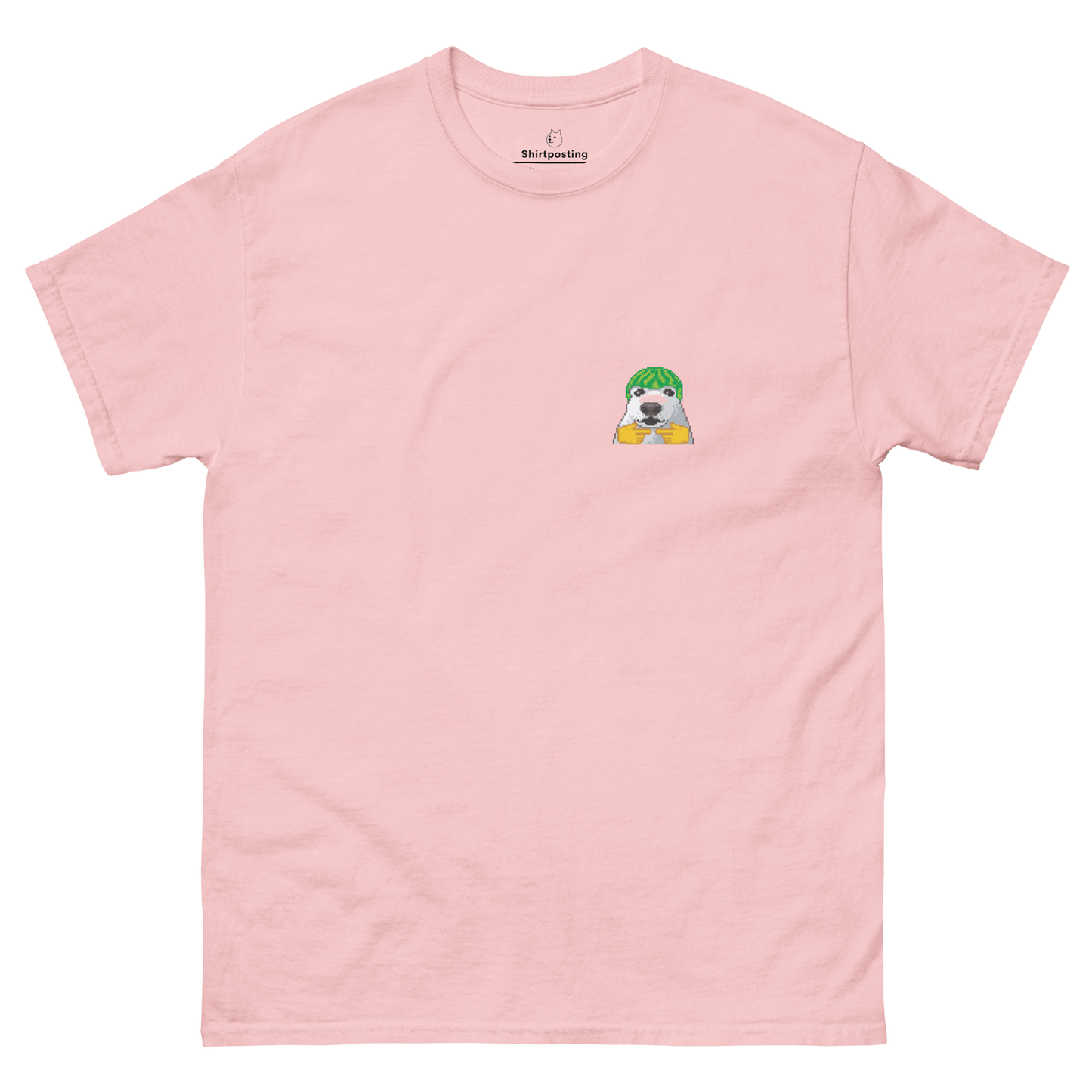 Dog Classic T-Shirt Meme - Light Pink | Shirtposting