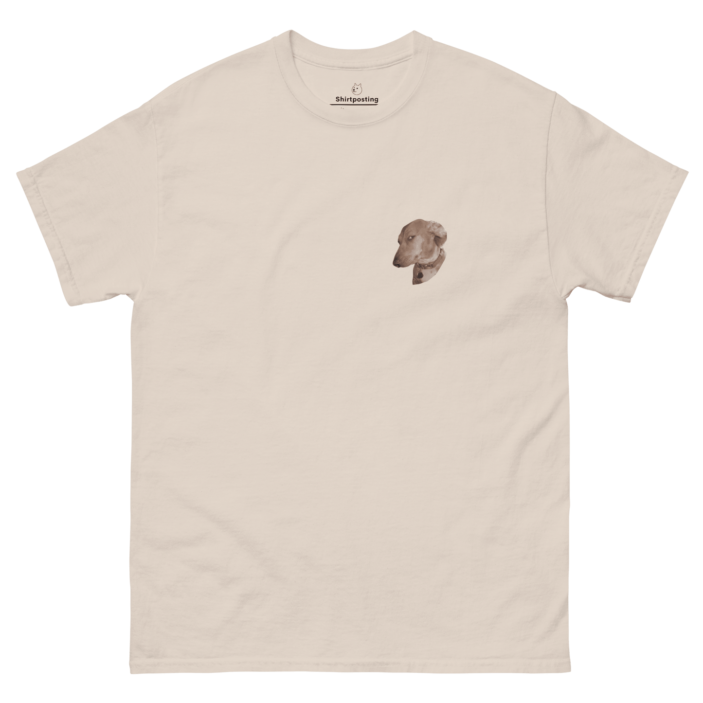 Dog Classic T-Shirt Meme - Natural | Shirtposting