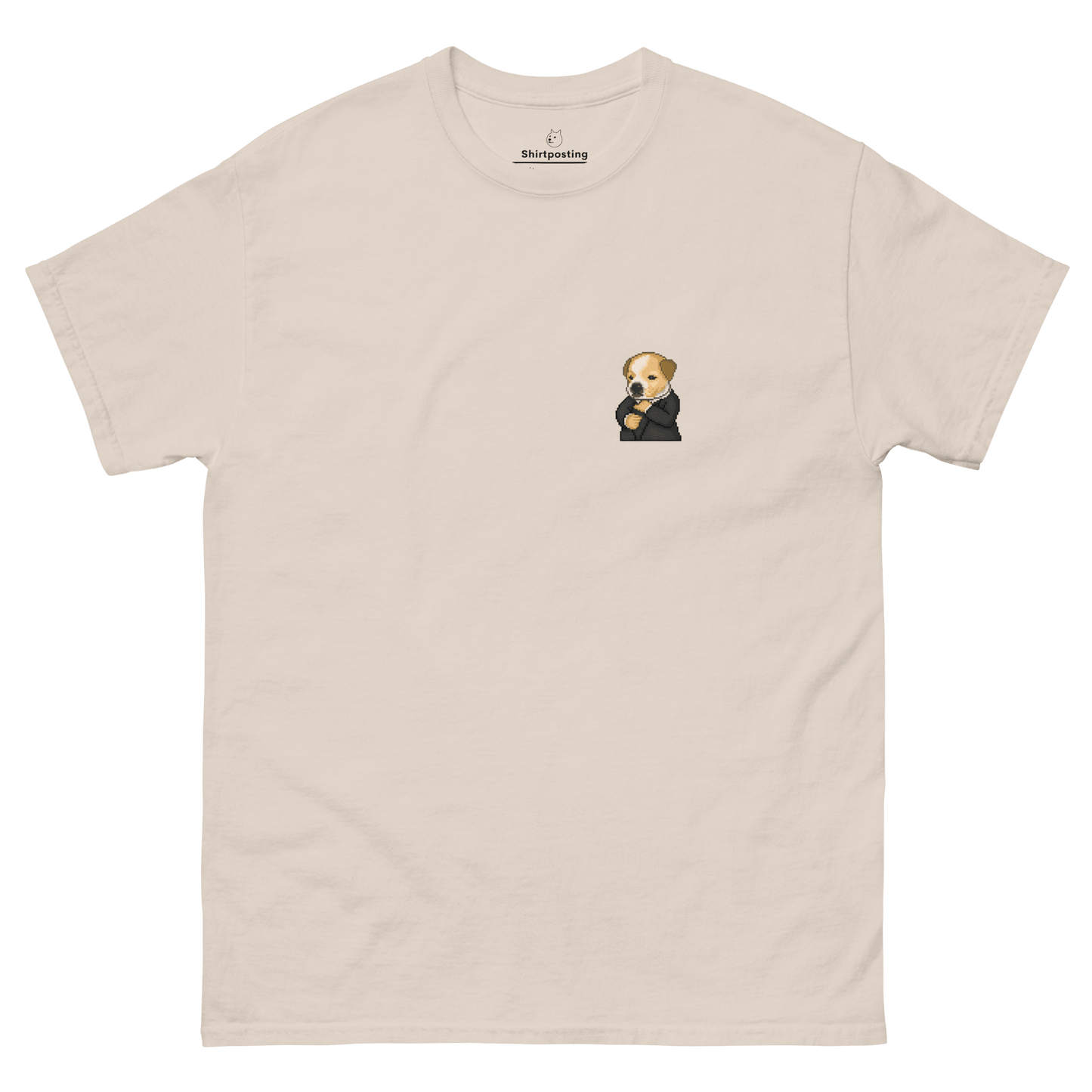 Dog Classic T-Shirt Meme - Natural | Shirtposting