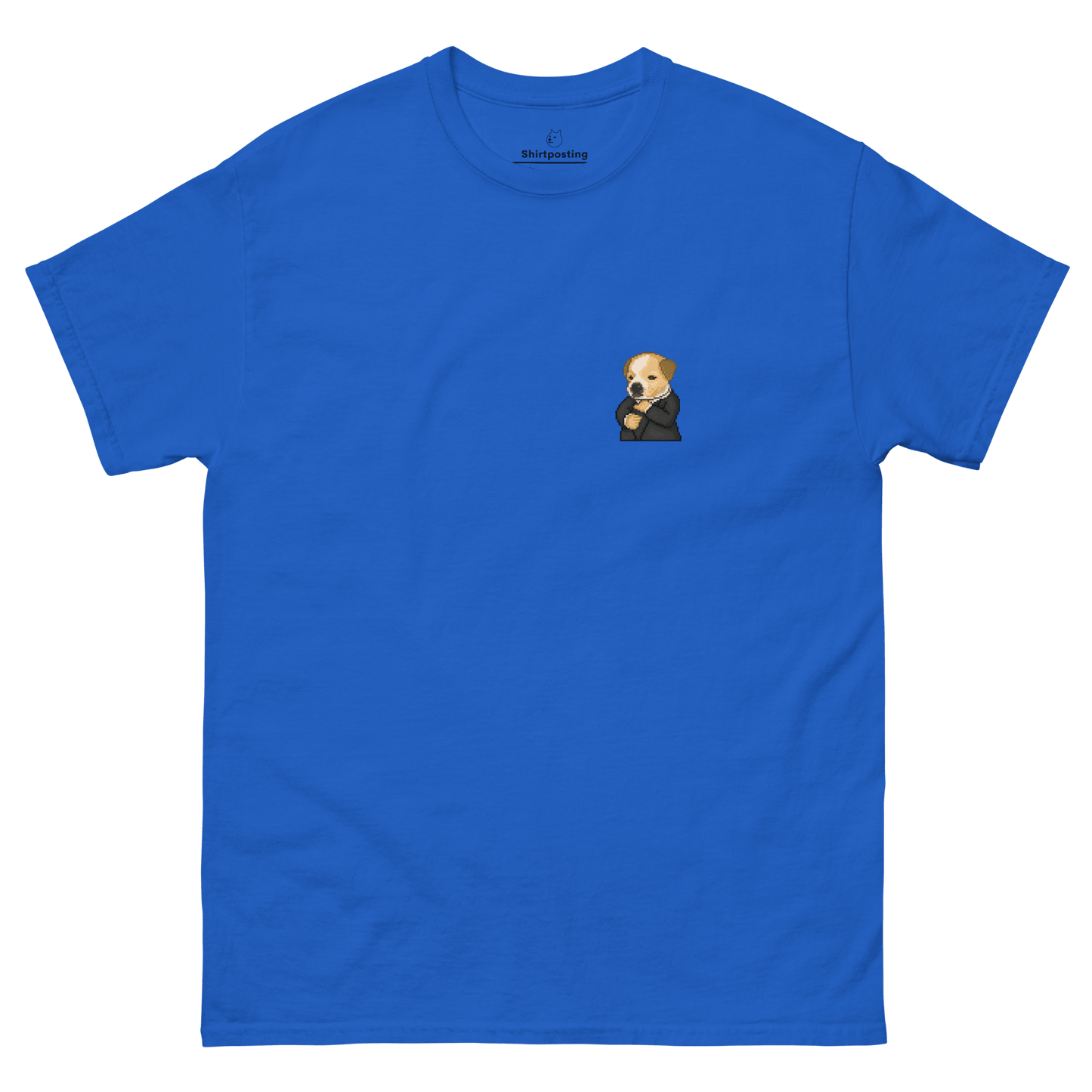 Dog Classic T-Shirt Meme - Royal | Shirtposting