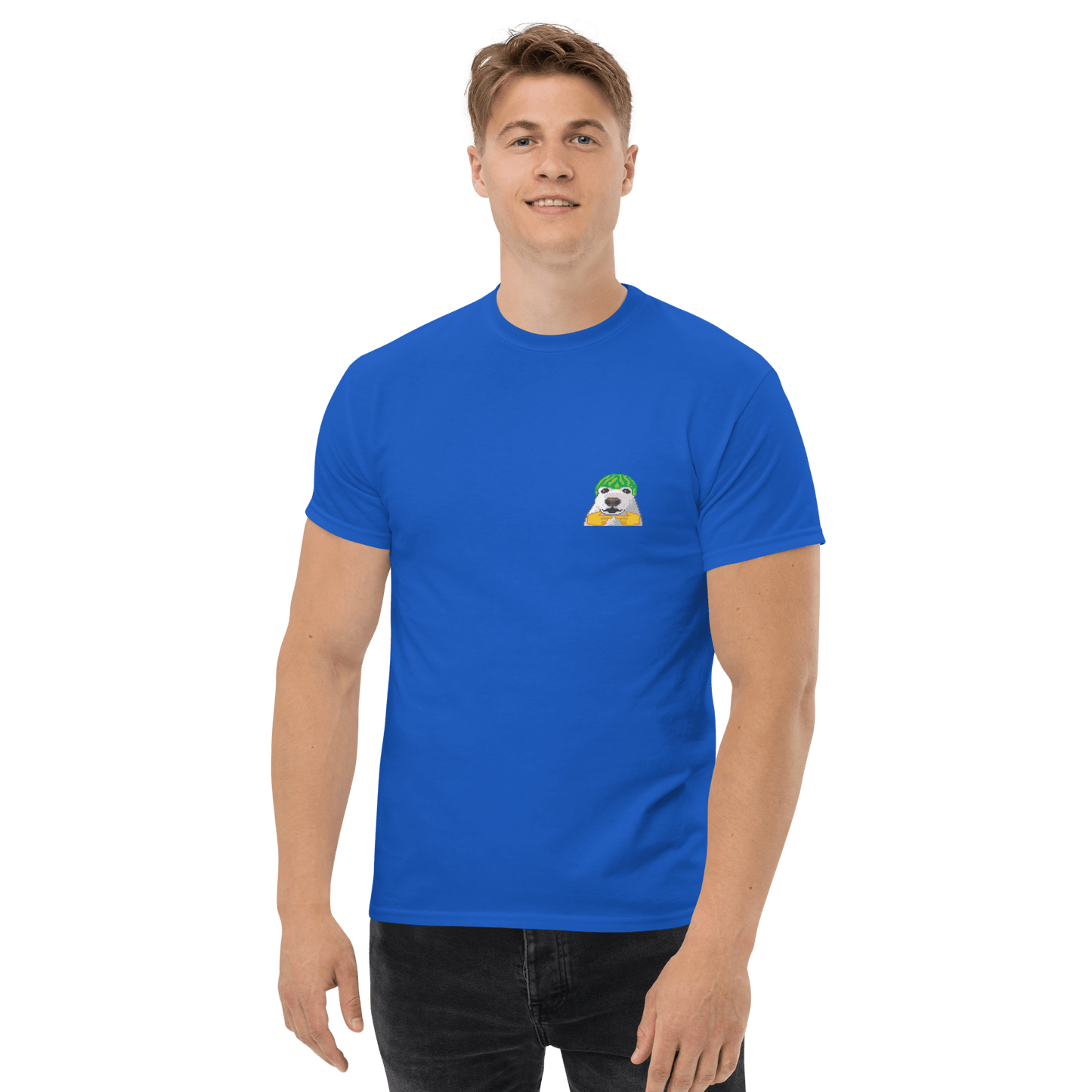 Dog Classic T-Shirt Meme - Royal | Shirtposting