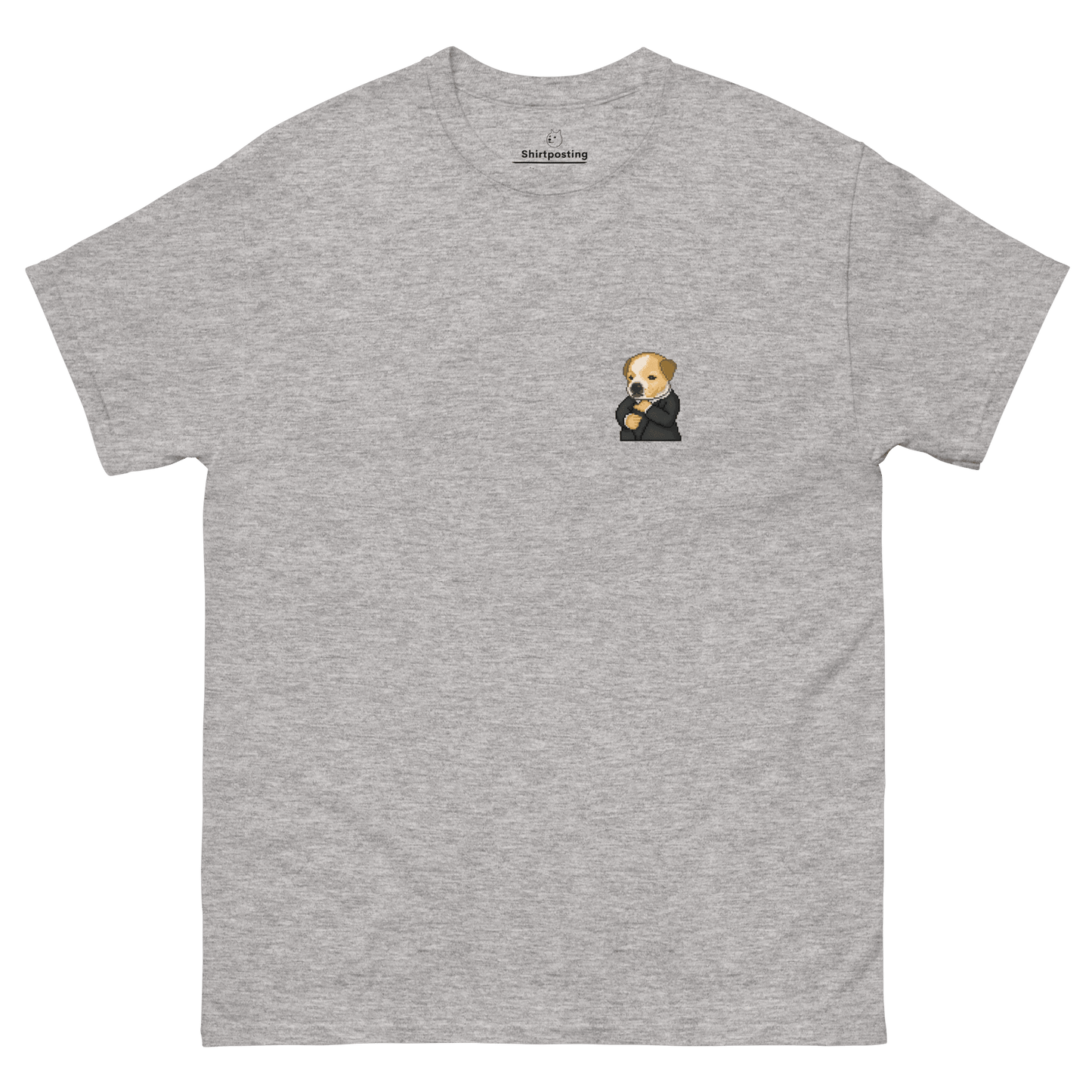 Dog Classic T-Shirt Meme - Sport Grey | Shirtposting