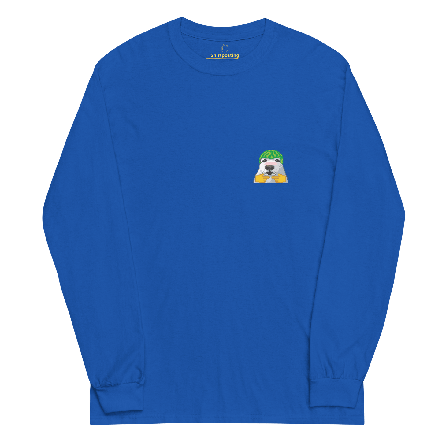 Dog Long Sleeve T-Shirt Meme - Royal | Shirtposting