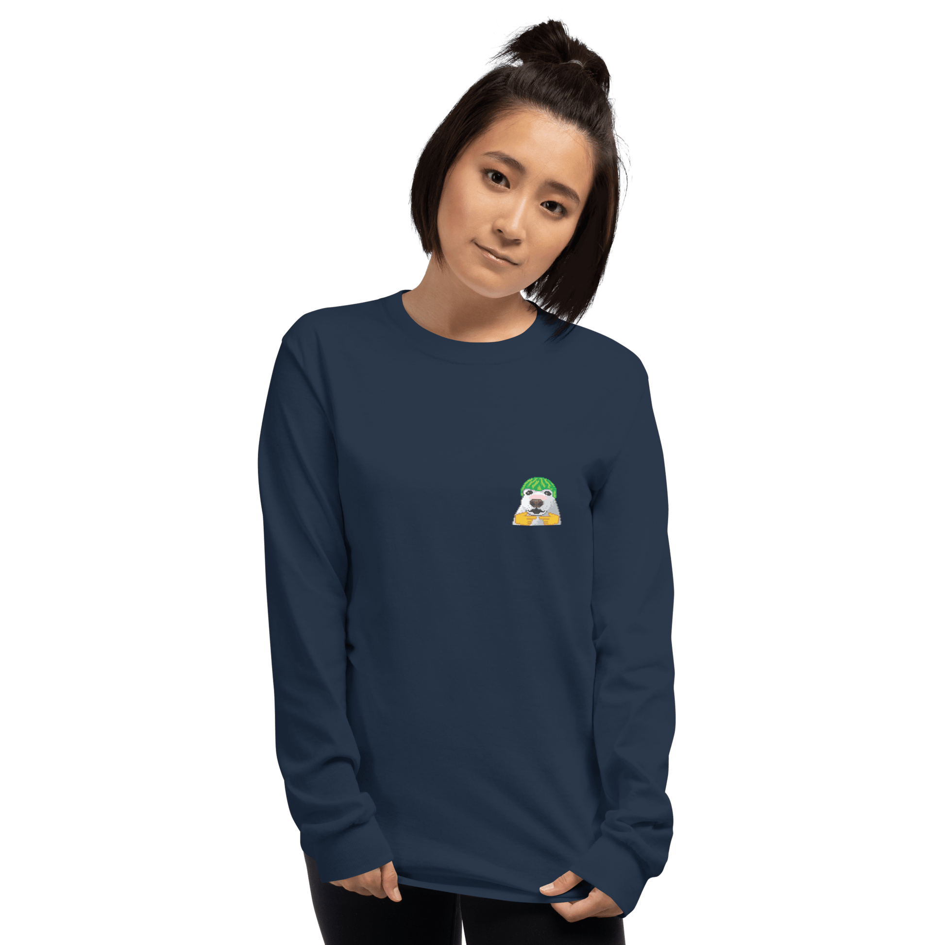 Dog Long Sleeve T-Shirt Meme - Sport Grey | Shirtposting