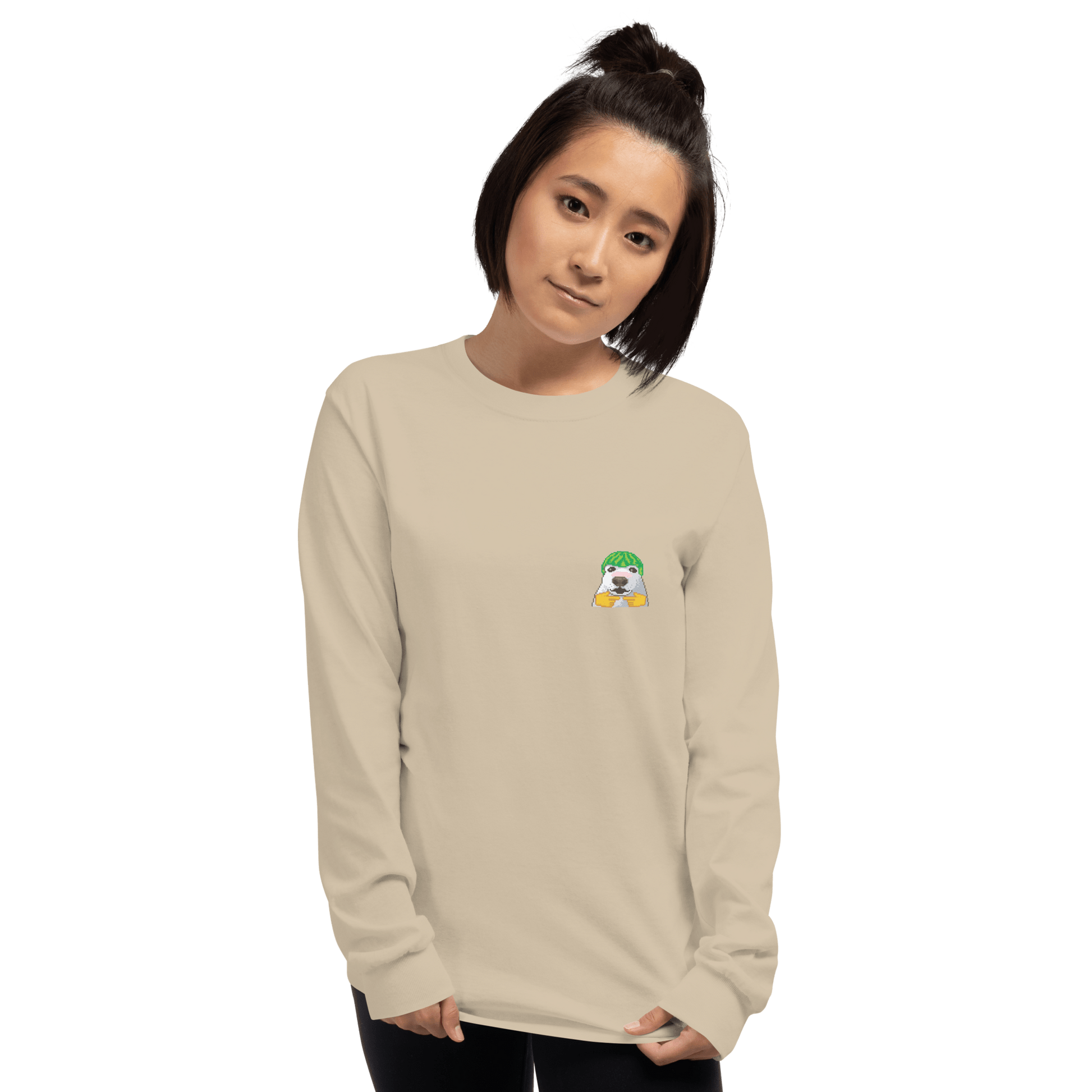 Dog Long Sleeve T-Shirt Meme - Sport Grey | Shirtposting
