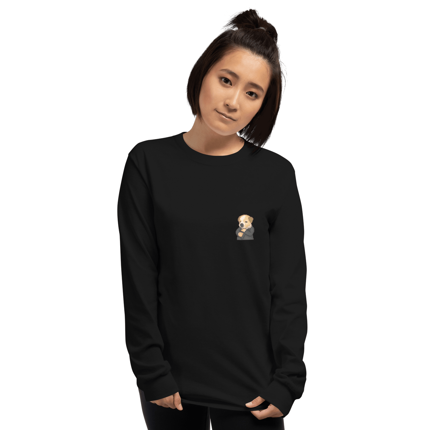 Dog Long Sleeve T-Shirt Meme - Sport Grey | Shirtposting