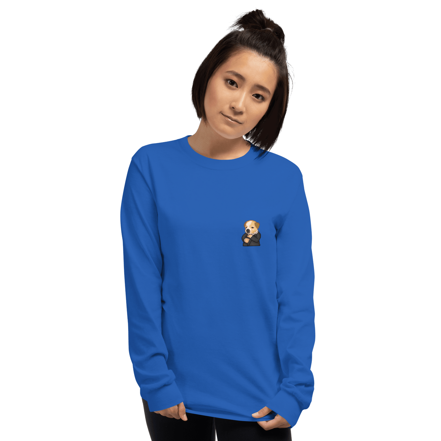 Dog Long Sleeve T-Shirt Meme - Sport Grey | Shirtposting