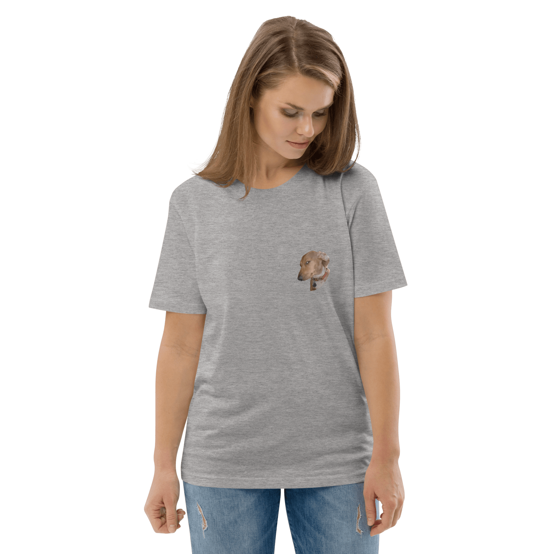 Dog Premium Organic T-Shirt Meme - Dark Heather Grey | Shirtposting