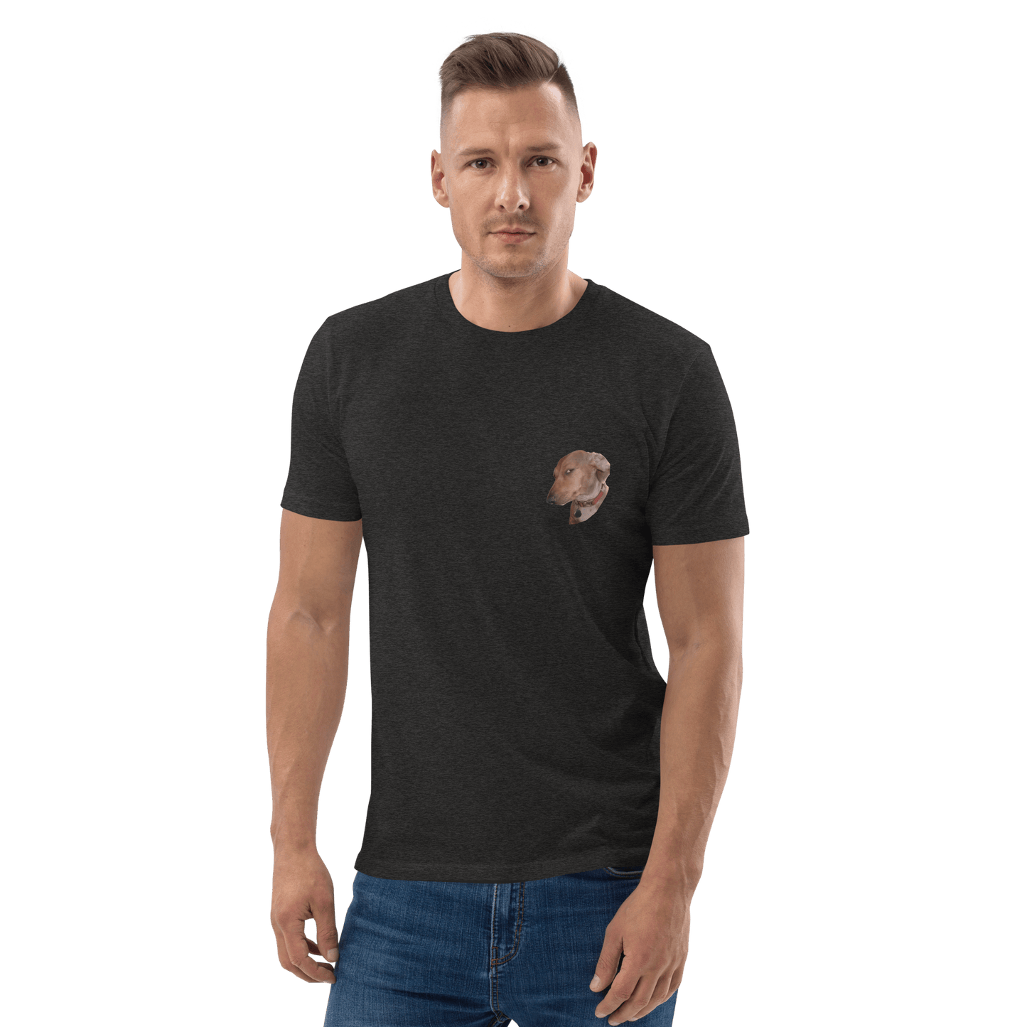 Dog Premium Organic T-Shirt Meme - Dark Heather Grey | Shirtposting