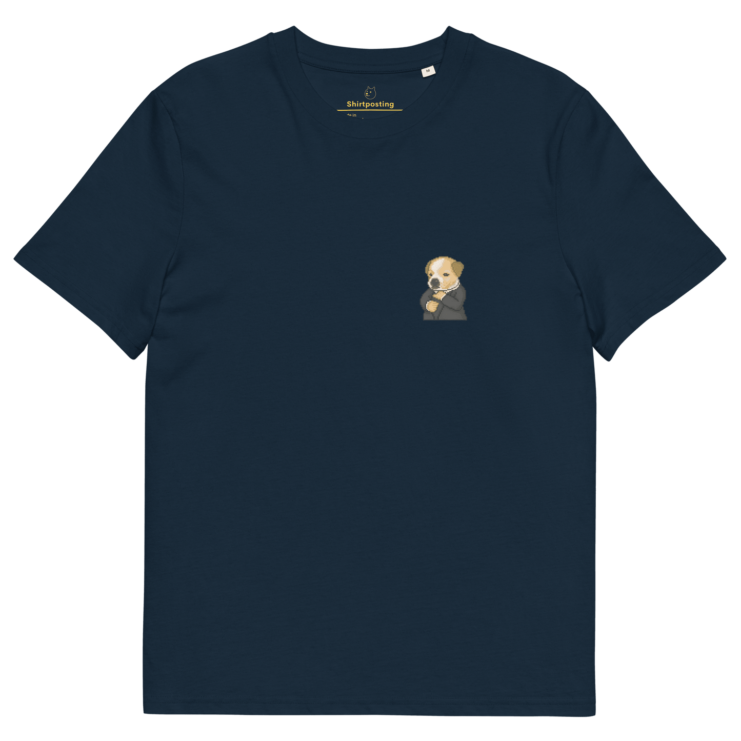 Dog Premium Organic T-Shirt Meme - French Navy | Shirtposting