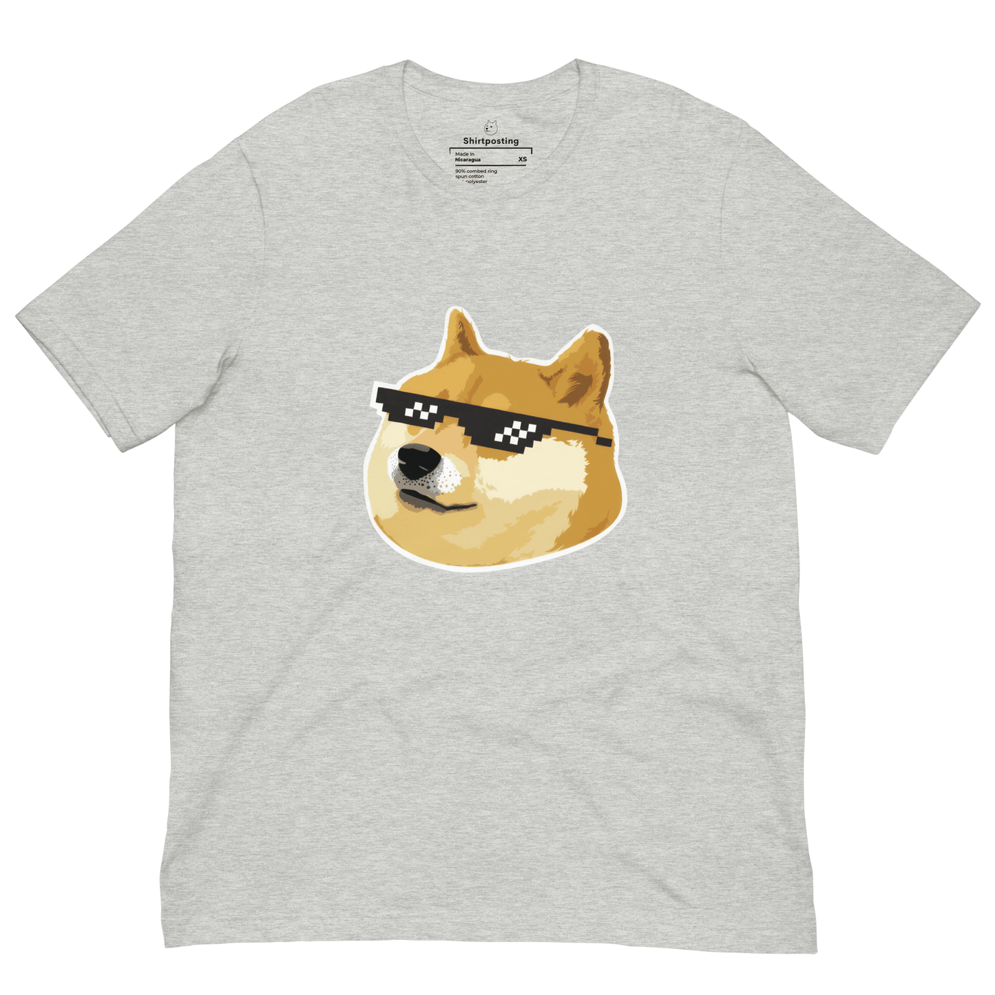 Doge Classic T-Shirt Meme - Athletic Heather | Shirtposting