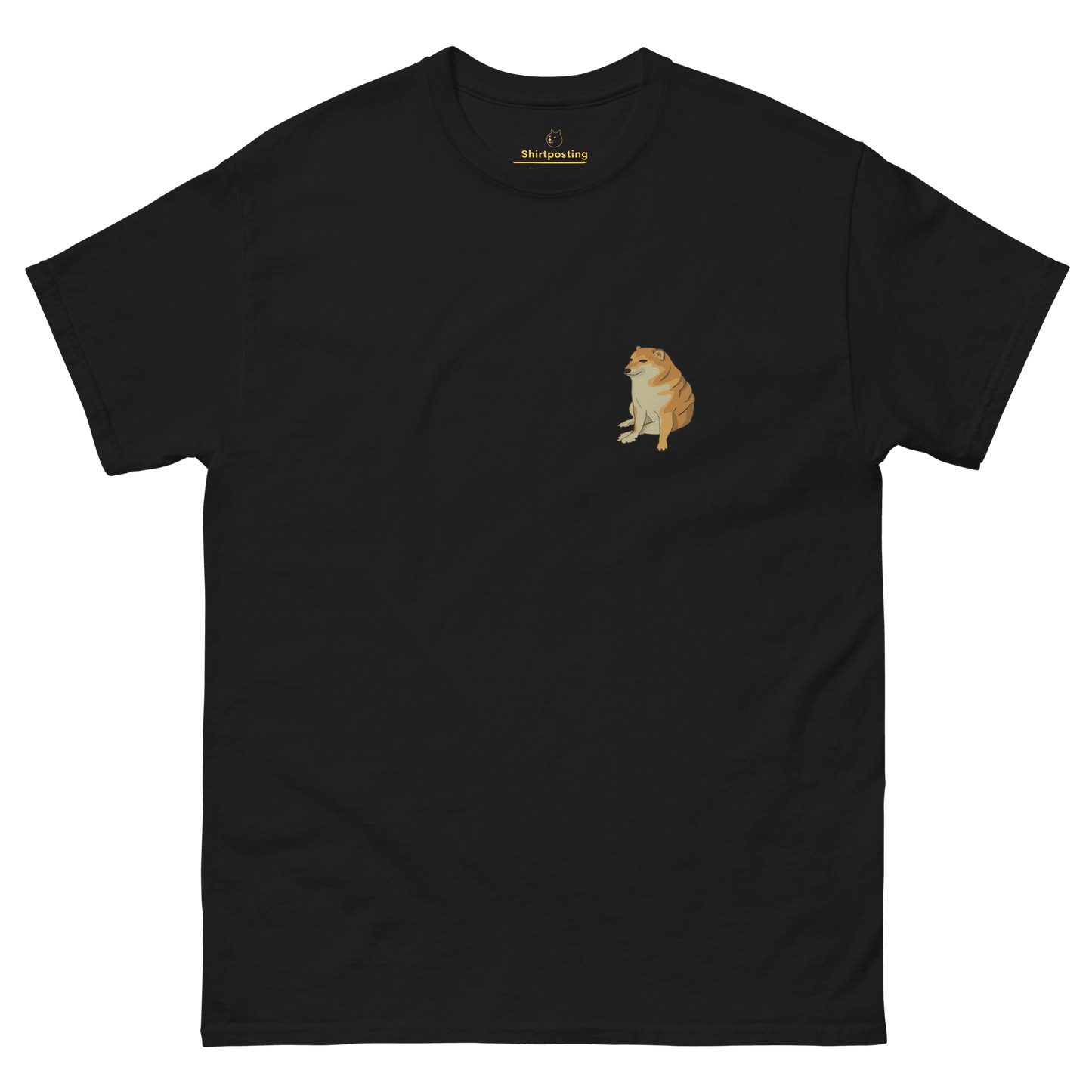 Doge Classic T-Shirt Meme - Black | Shirtposting