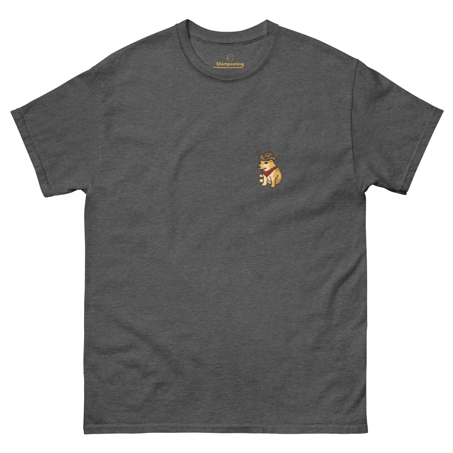 Doge Classic T-Shirt Meme - Dark Heather | Shirtposting