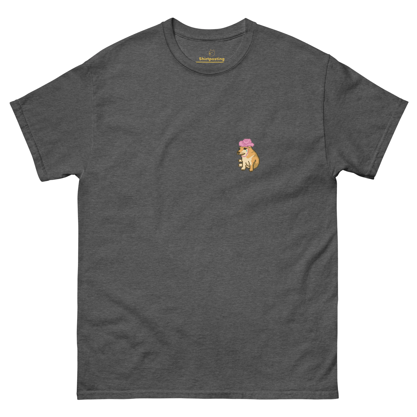 Doge Classic T-Shirt Meme - Dark Heather | Shirtposting