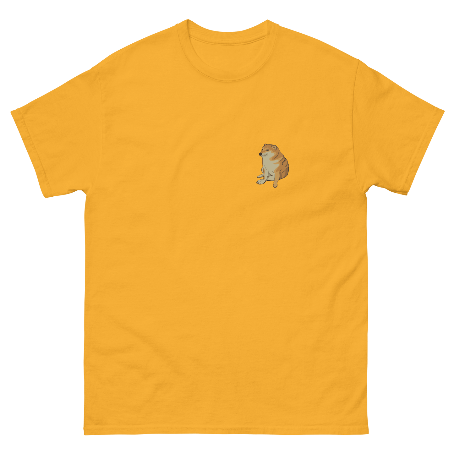 Doge Classic T-Shirt Meme - Gold | Shirtposting
