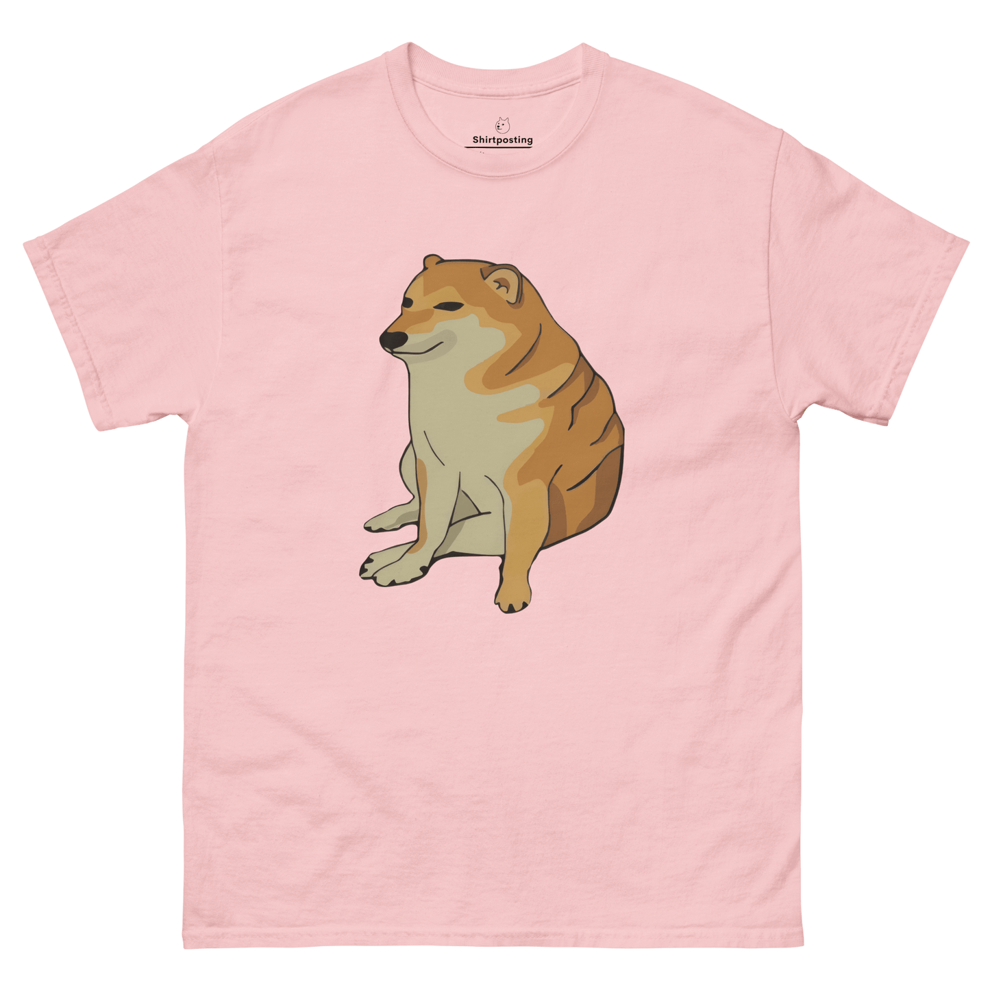 Doge Classic T-Shirt Meme - Light Pink | Shirtposting