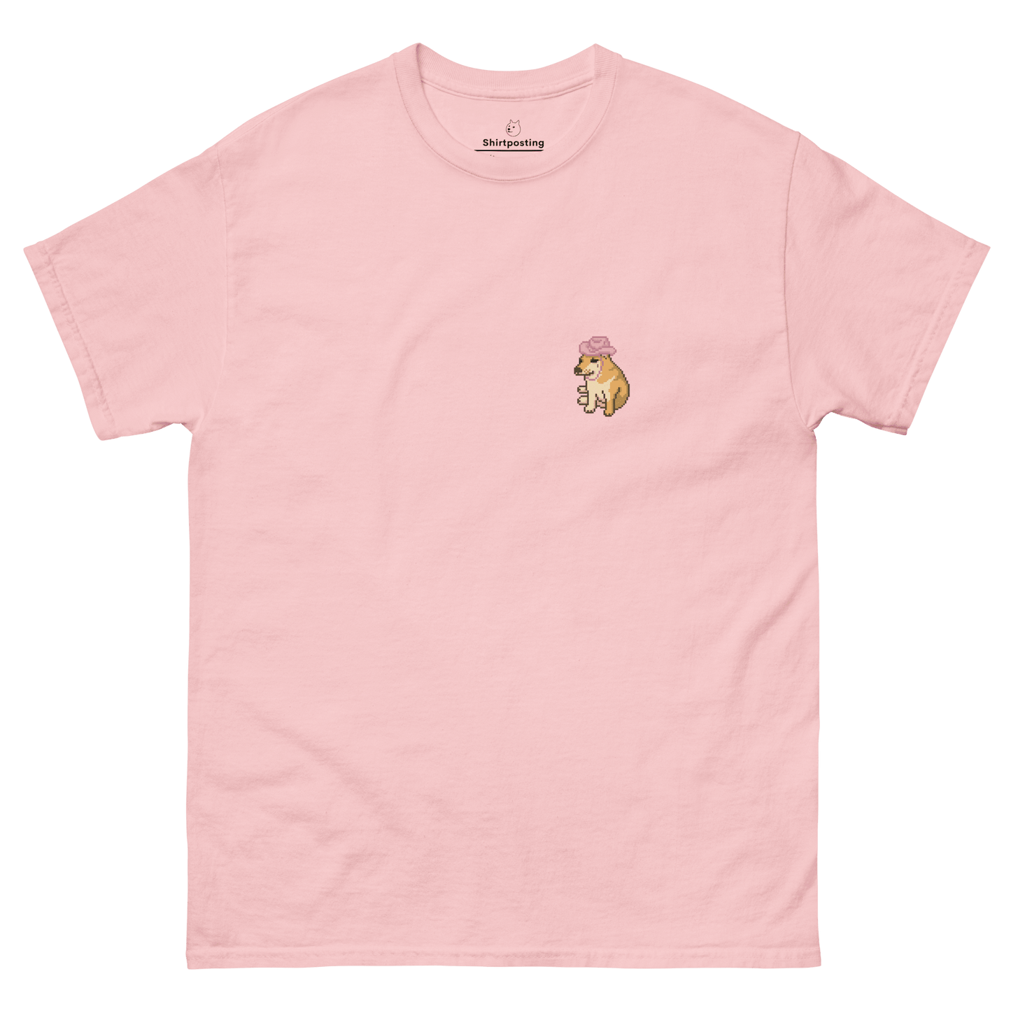 Doge Classic T-Shirt Meme - Light Pink | Shirtposting