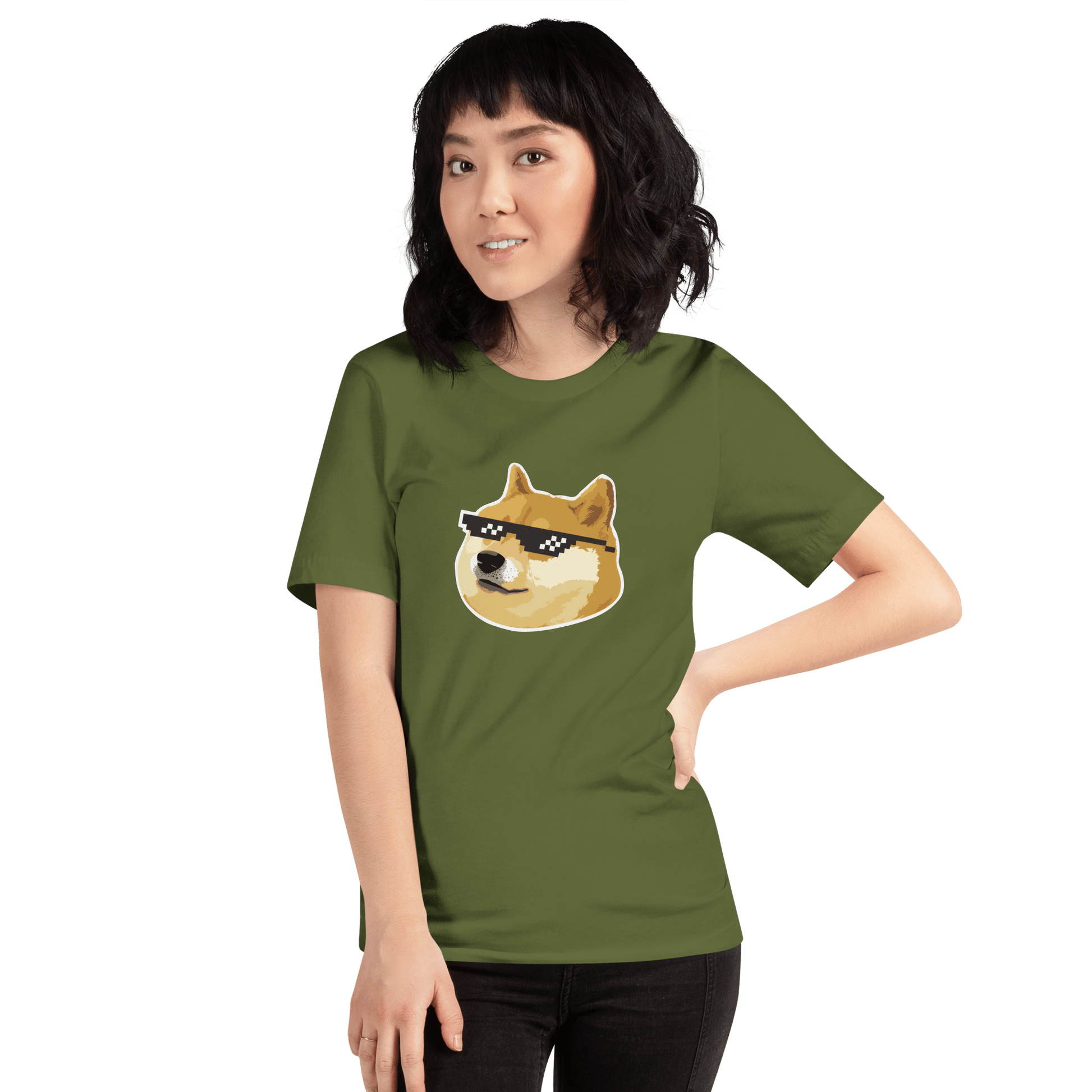 Doge Classic T-Shirt Meme - Military Green | Shirtposting