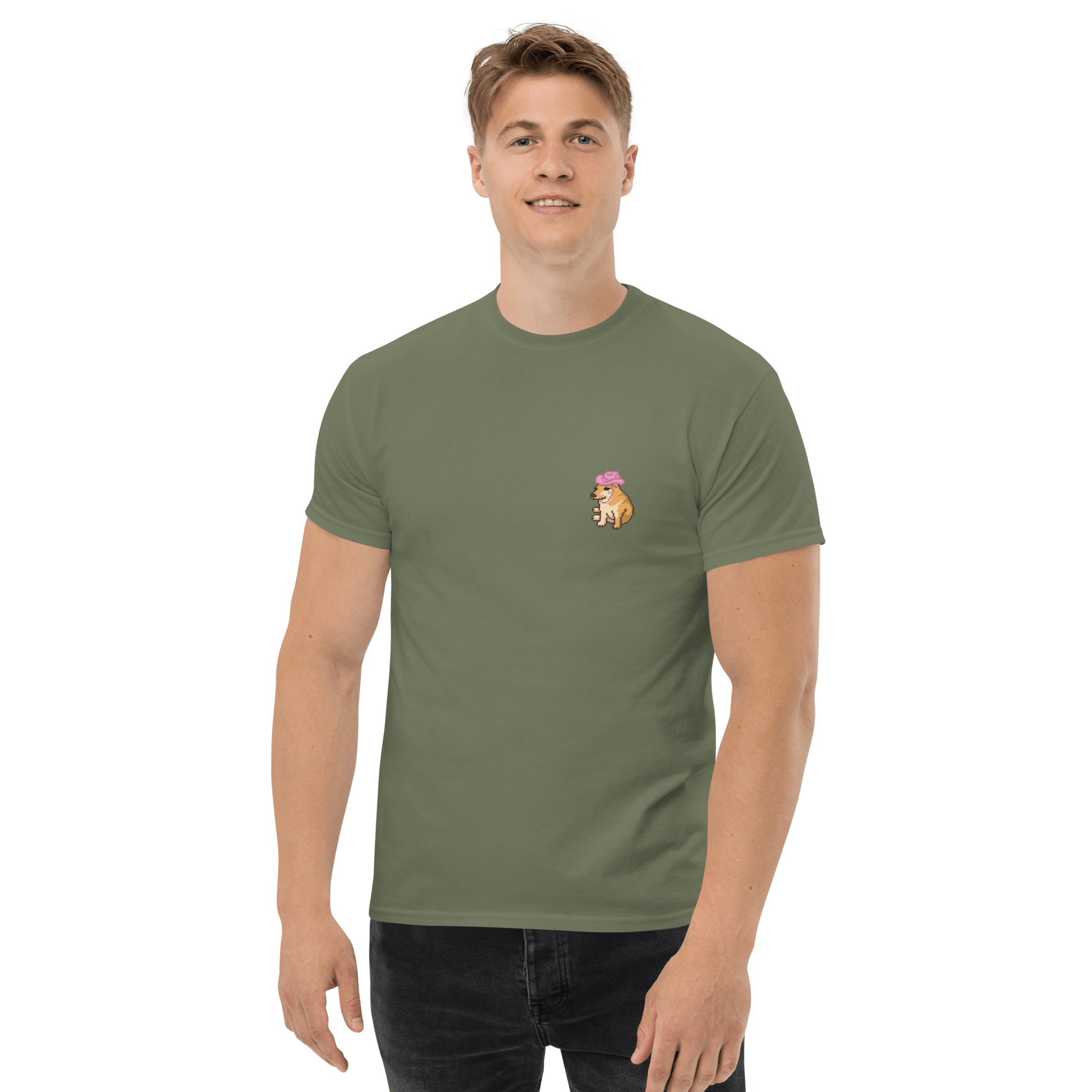 Doge Classic T-Shirt Meme - Military Green | Shirtposting