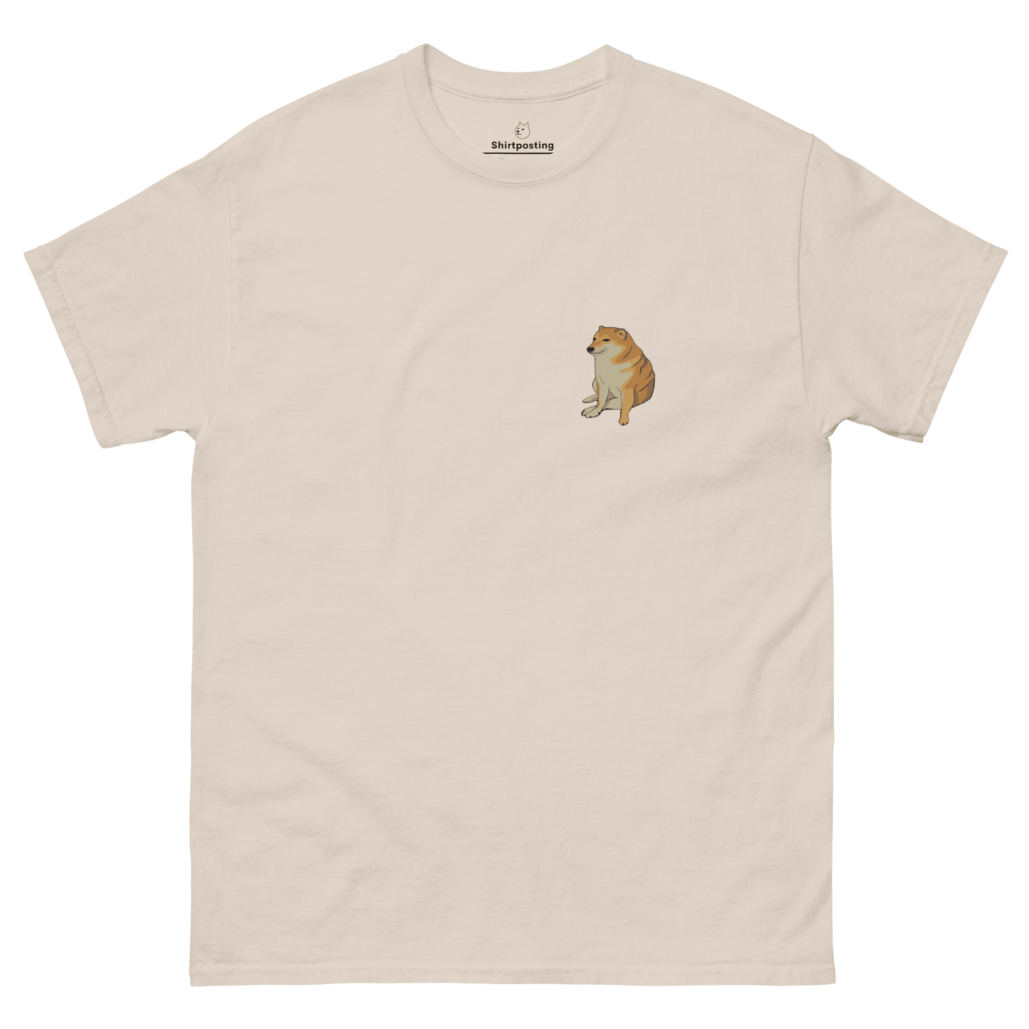 Doge Classic T-Shirt Meme - Natural | Shirtposting