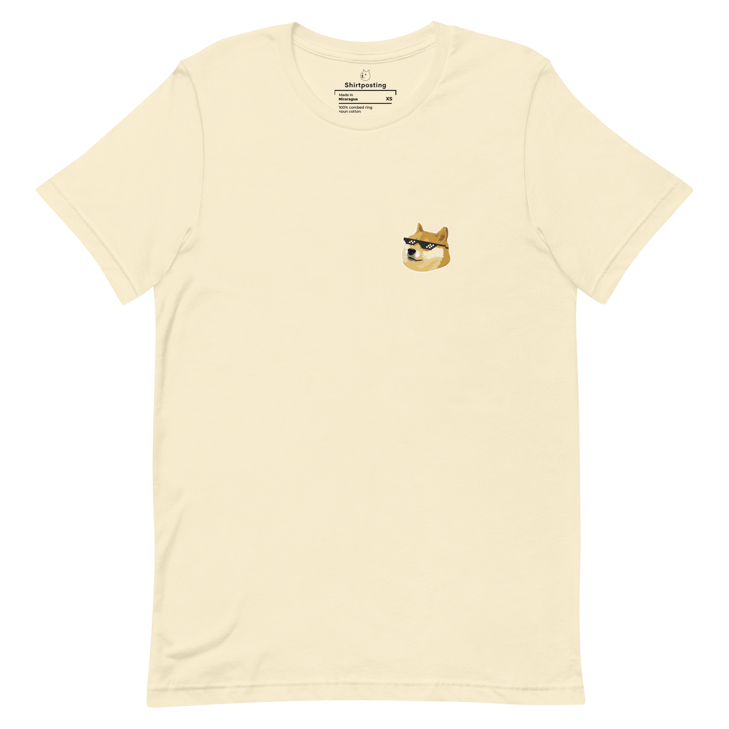 Doge Classic T-Shirt Meme - Natural | Shirtposting