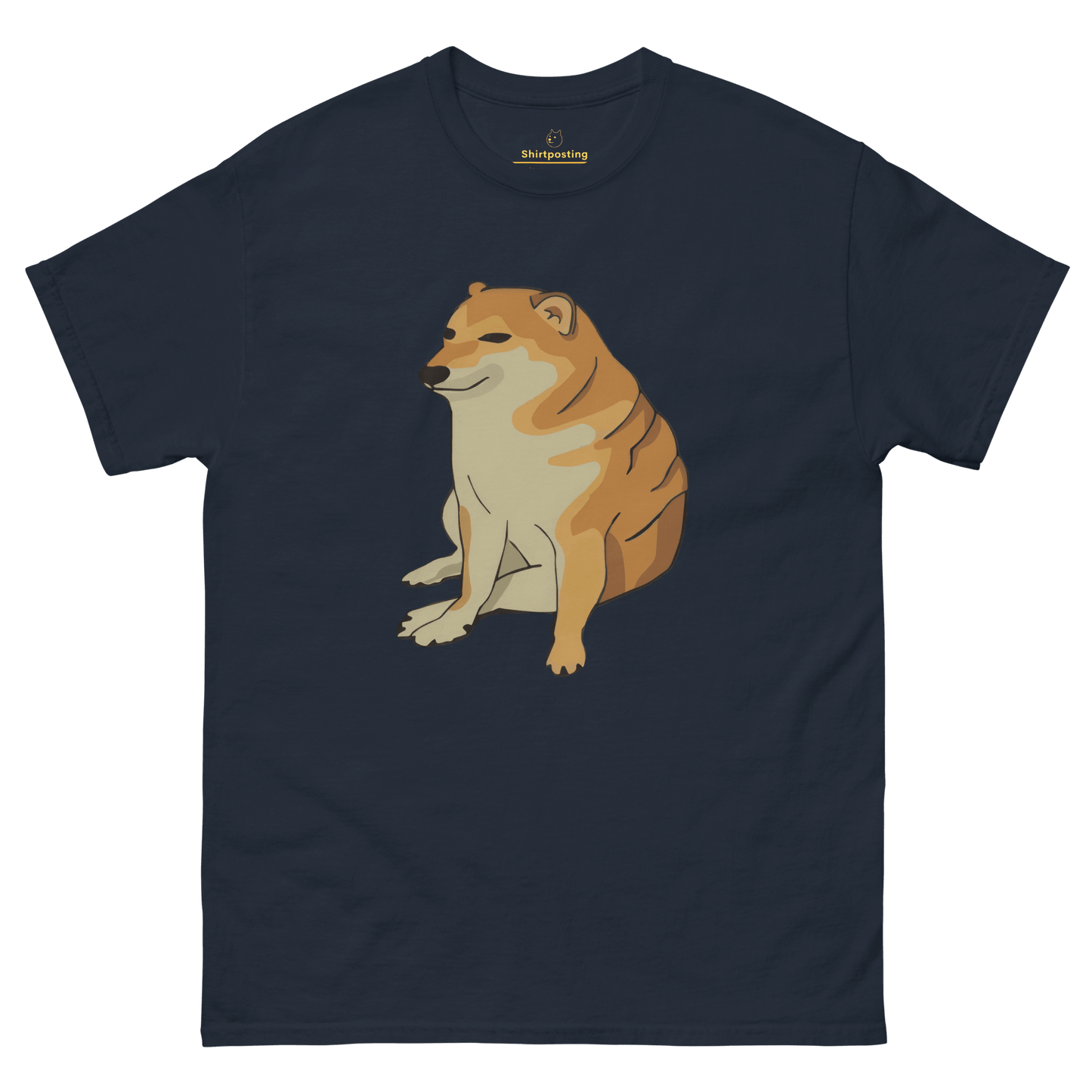 Doge Classic T-Shirt Meme - Navy | Shirtposting