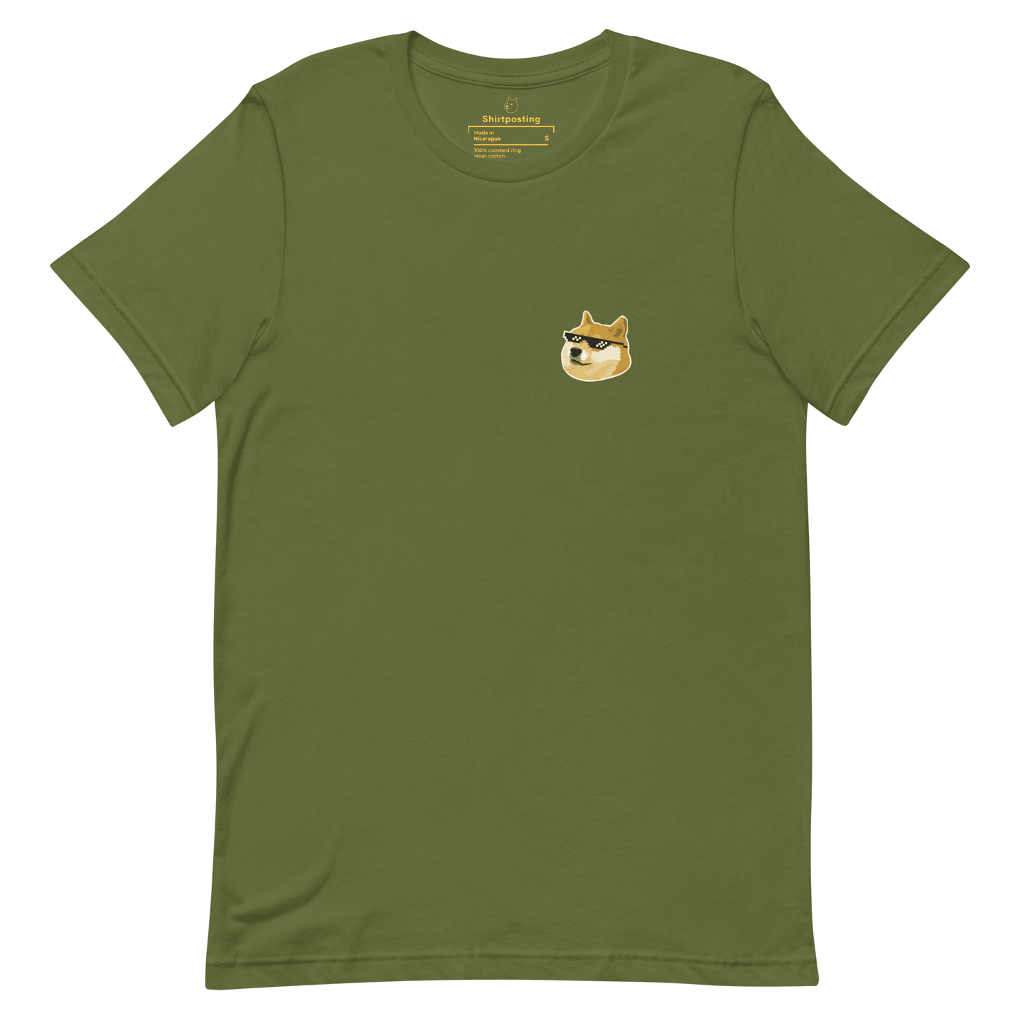 Doge Classic T-Shirt Meme - Olive | Shirtposting