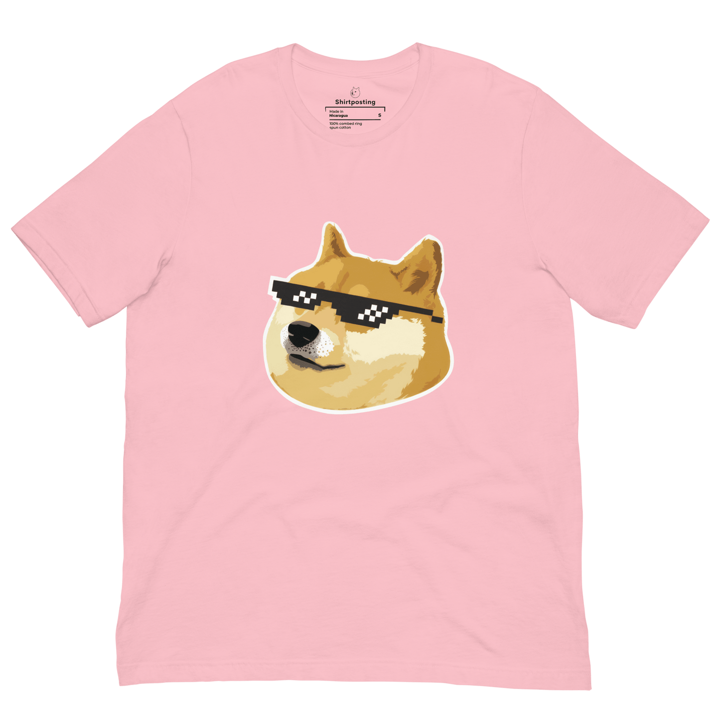 Doge Classic T-Shirt Meme - Pink | Shirtposting
