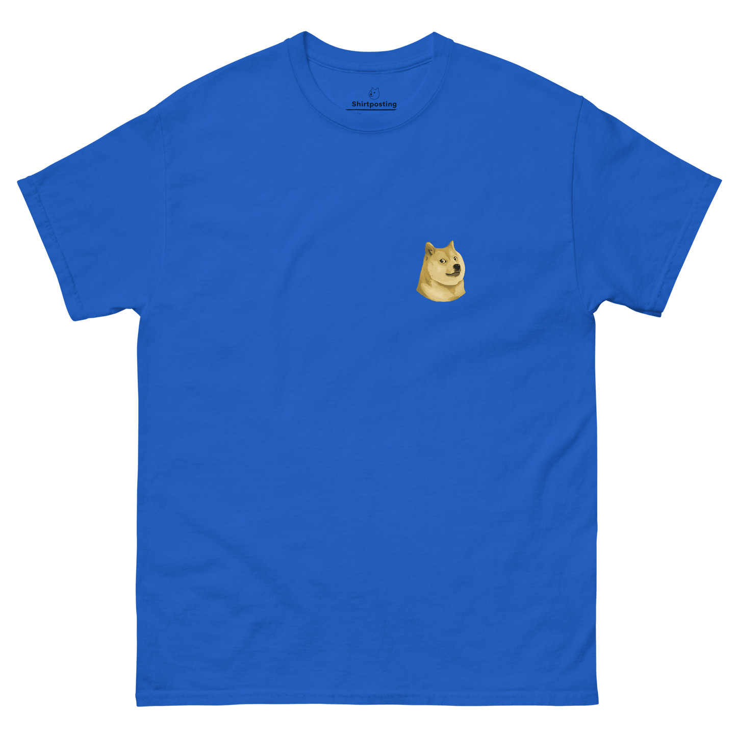 Doge Classic T-Shirt Meme - Royal | Shirtposting