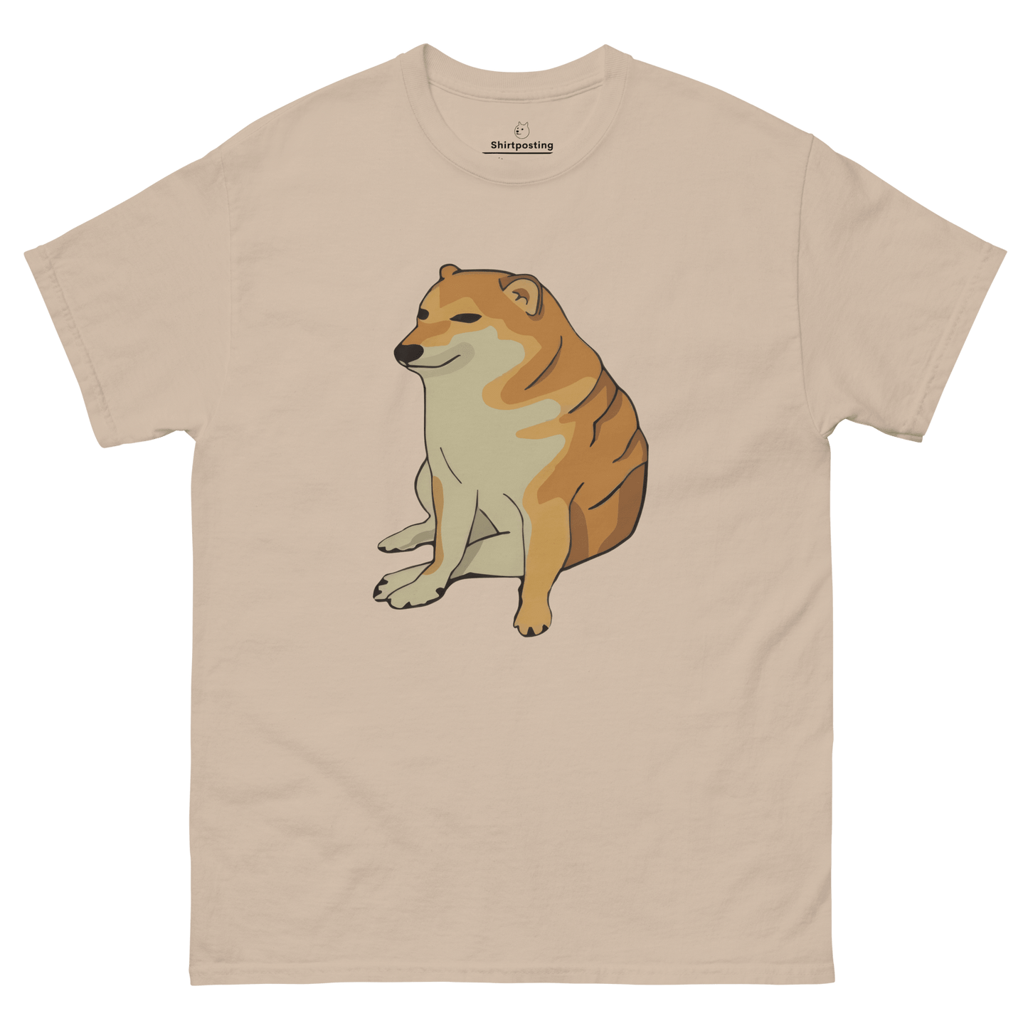 Doge Classic T-Shirt Meme - Sand | Shirtposting