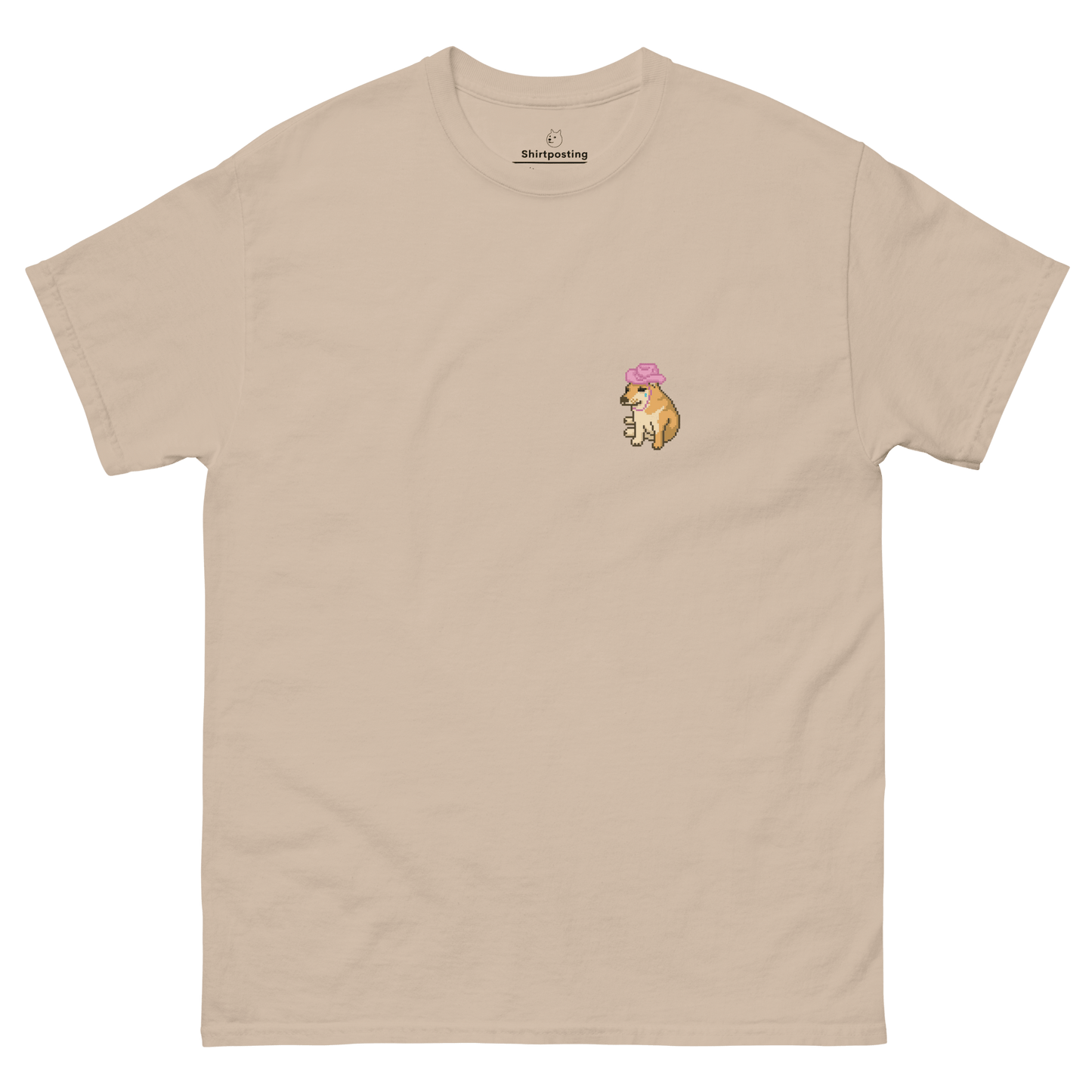 Doge Classic T-Shirt Meme - Sand | Shirtposting