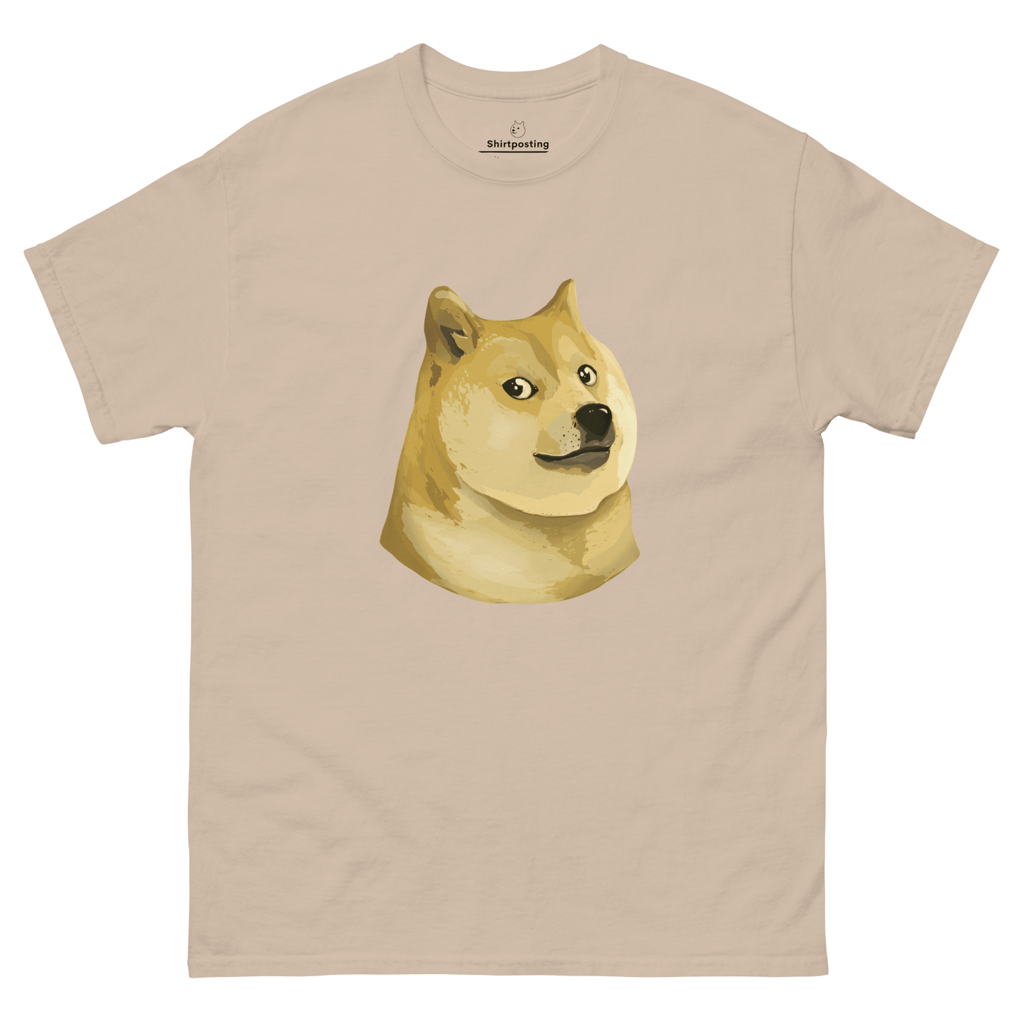 Doge Classic T-Shirt Meme - Sand | Shirtposting