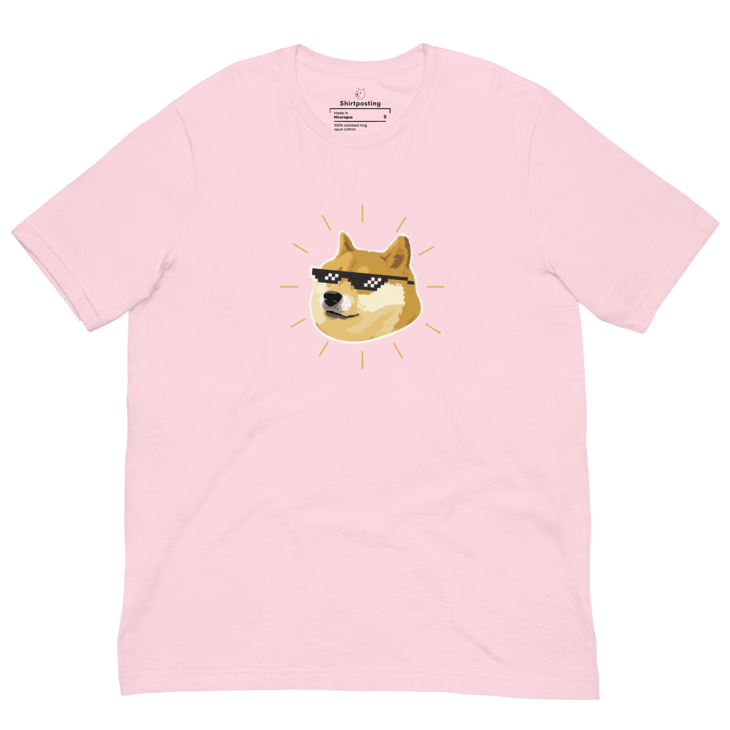 Doge Classic T-Shirt Meme - Soft Pink | Shirtposting