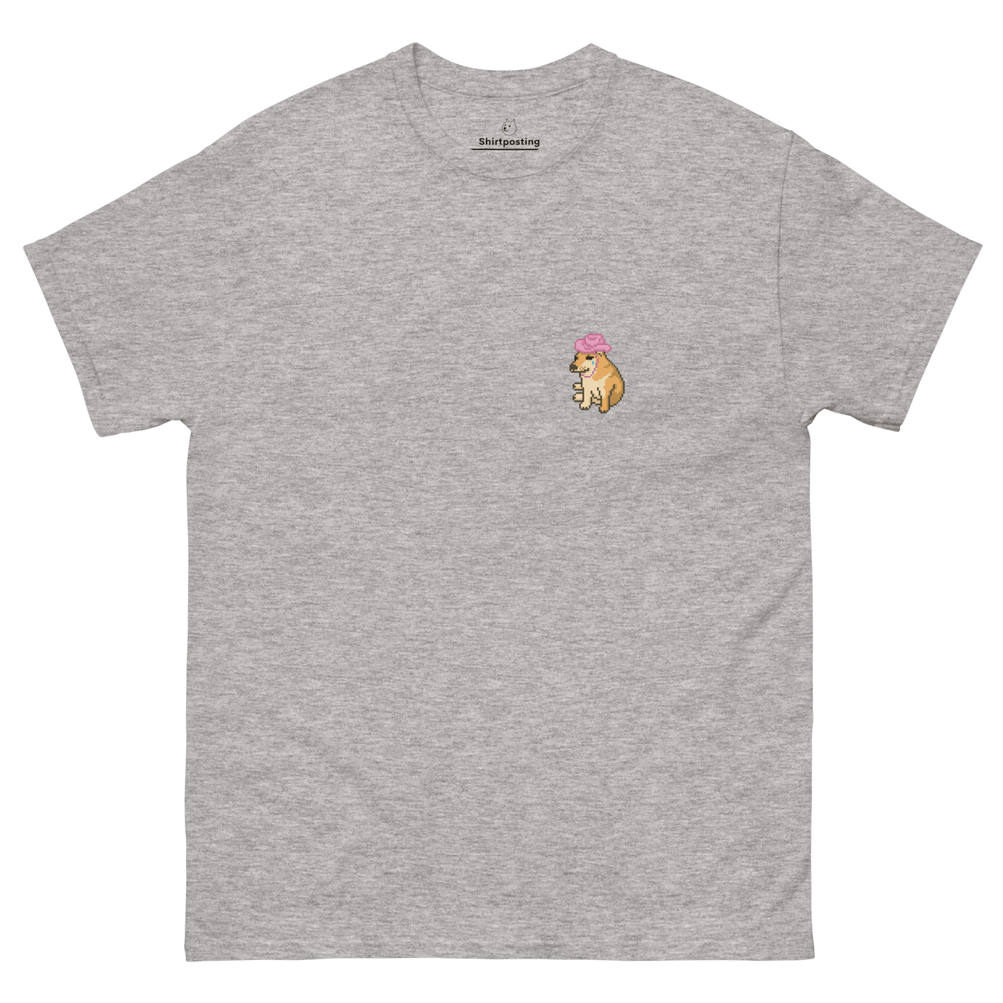 Doge Classic T-Shirt Meme - Sport Grey | Shirtposting