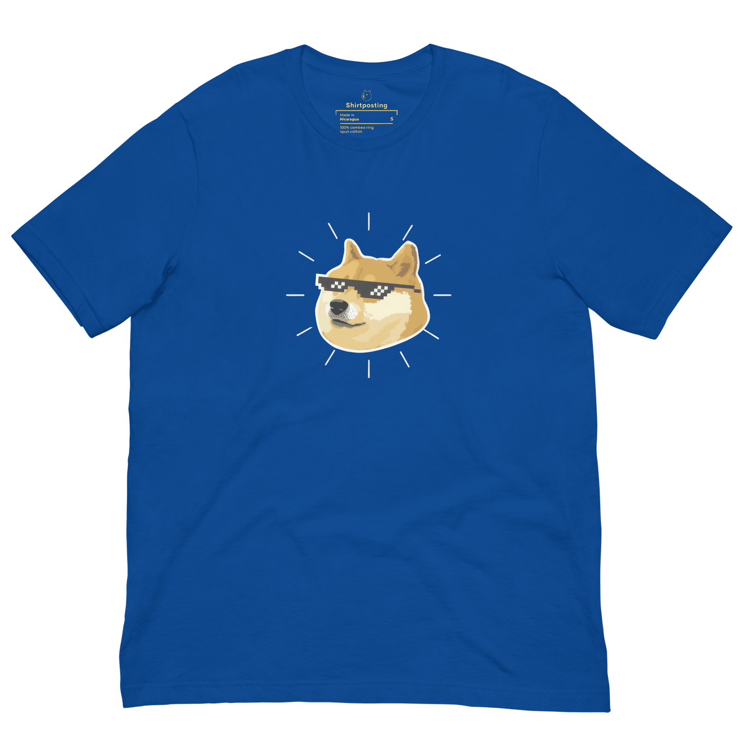 Doge Classic T-Shirt Meme - True Royal | Shirtposting