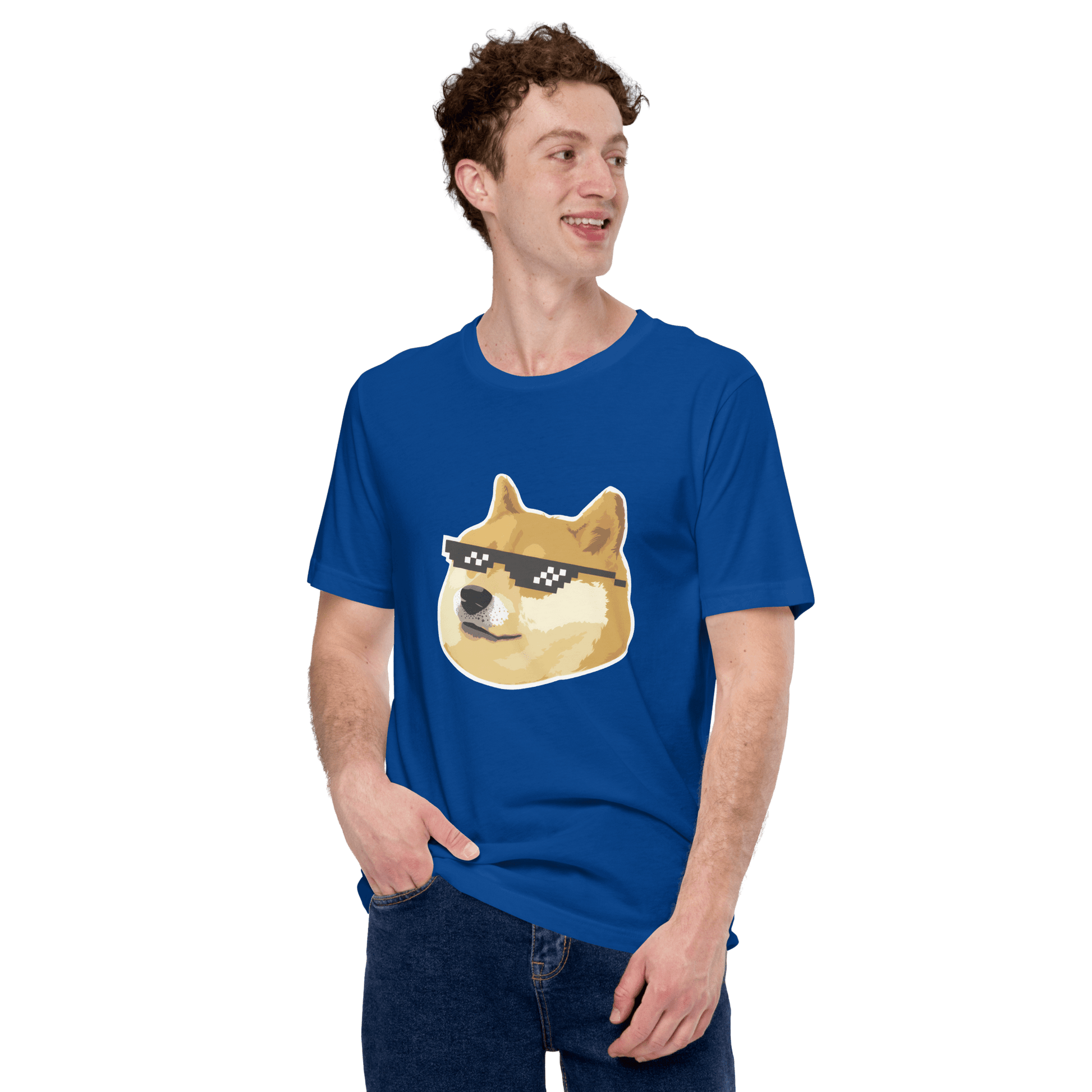 Doge Classic T-Shirt Meme - True Royal | Shirtposting
