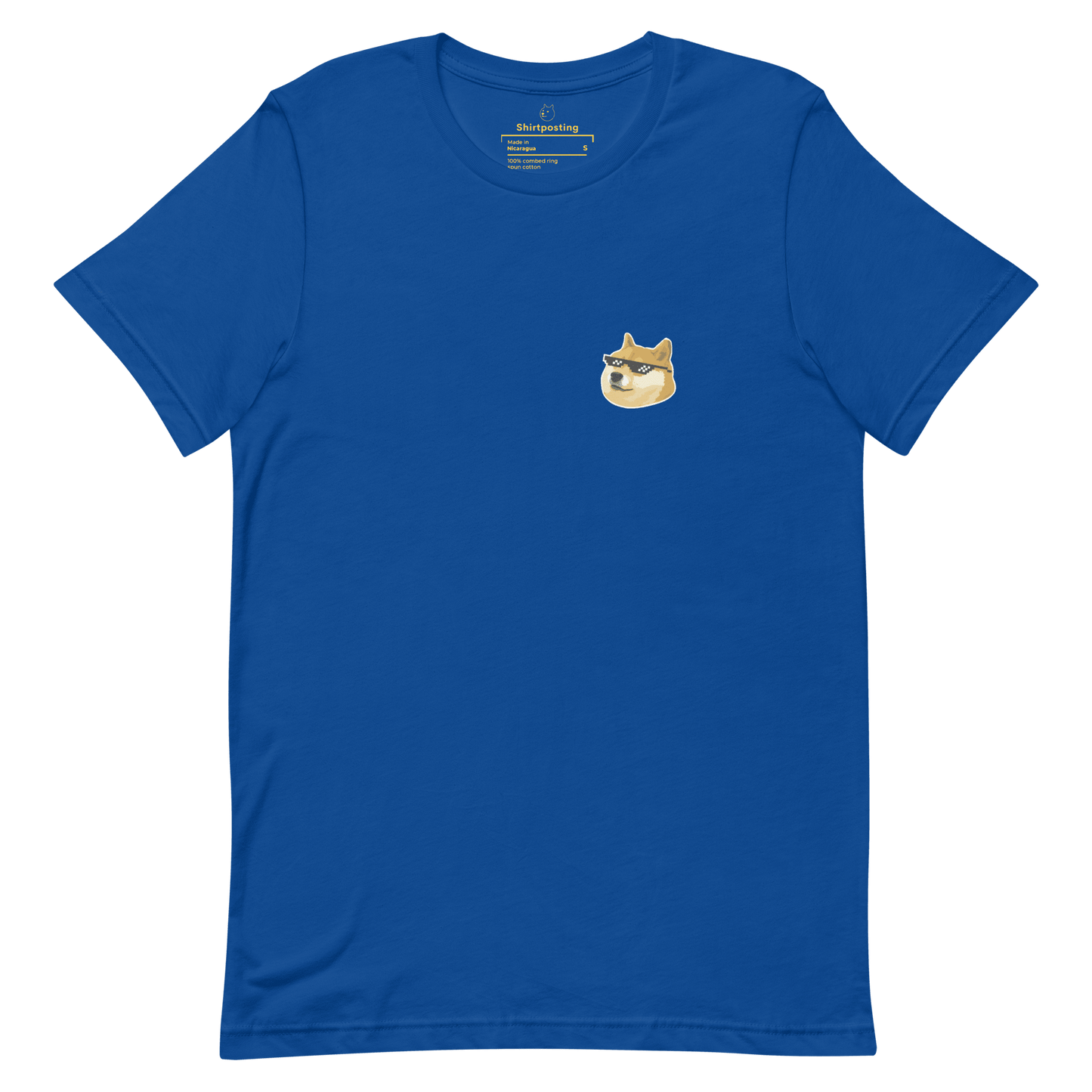 Doge Classic T-Shirt Meme - True Royal | Shirtposting