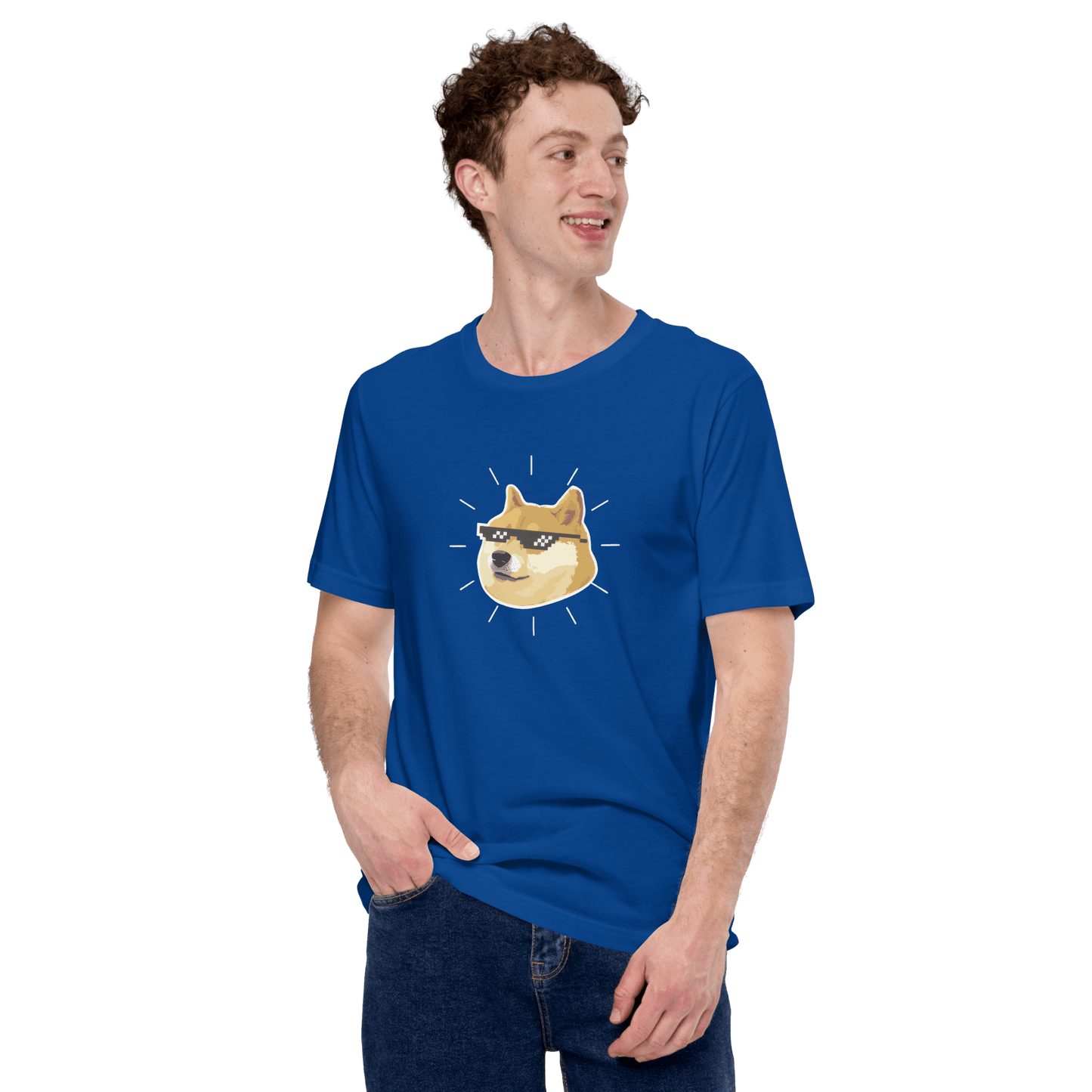 Doge Classic T-Shirt Meme - True Royal | Shirtposting