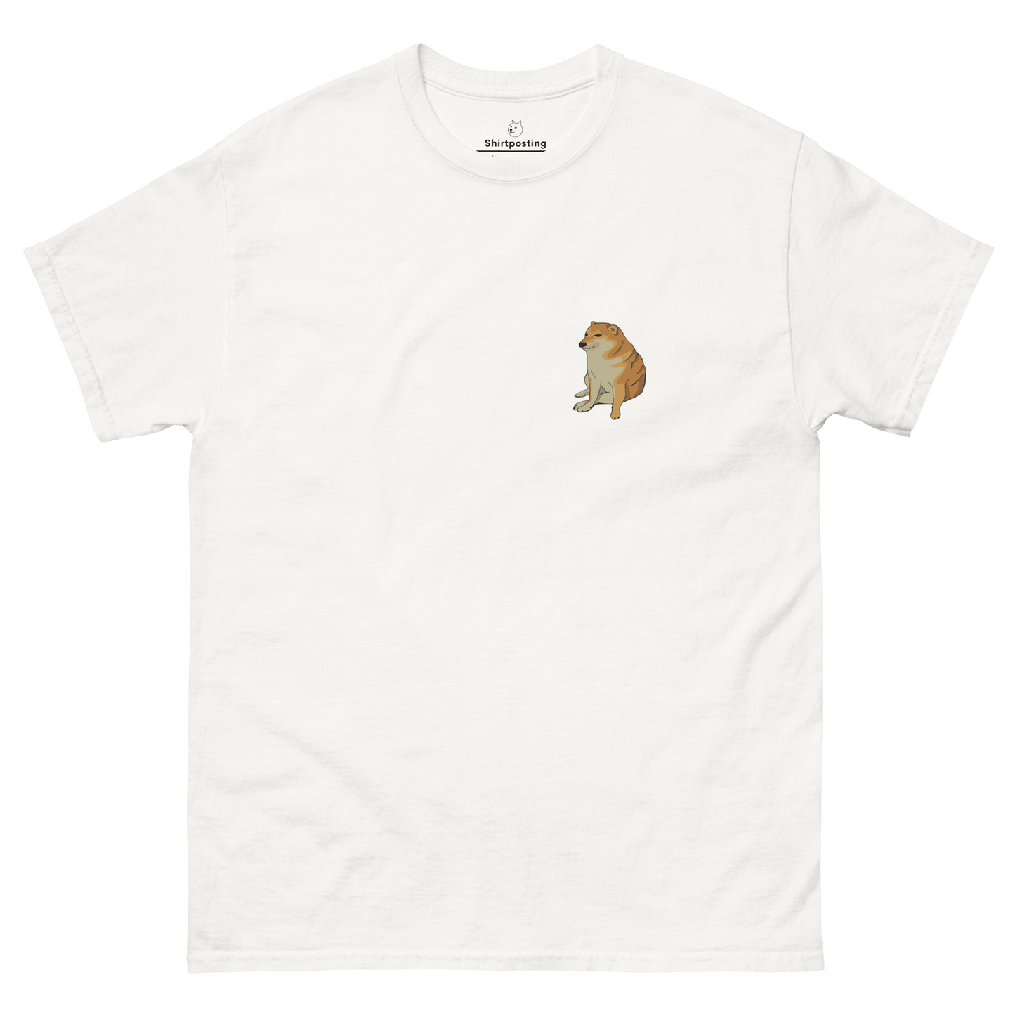 Doge Classic T-Shirt Meme - White | Shirtposting