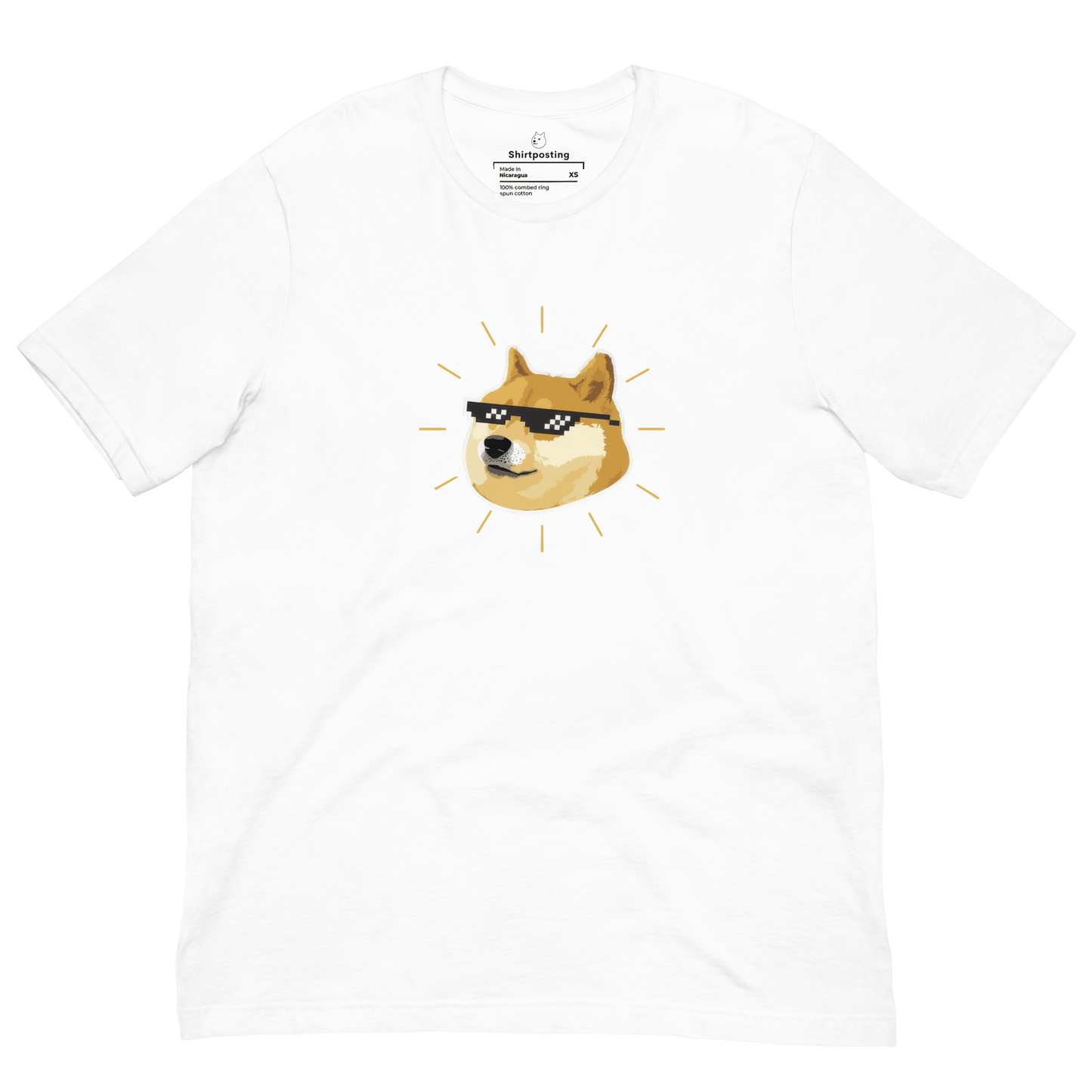 Doge Classic T-Shirt Meme - White | Shirtposting