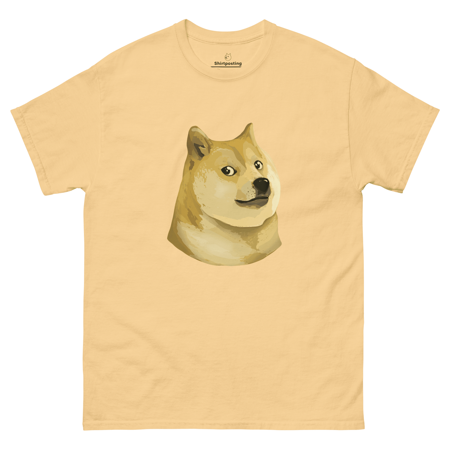 Doge Classic T-Shirt Meme - Yellow Haze | Shirtposting