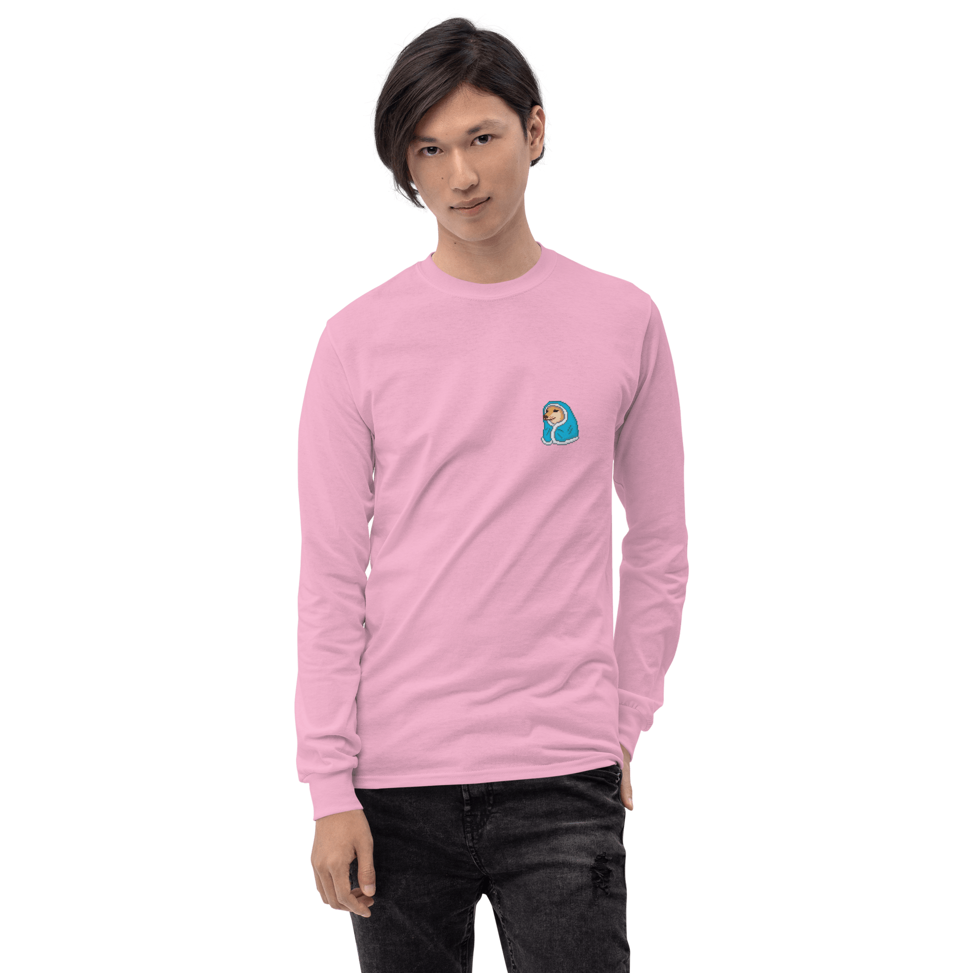 Doge Long Sleeve T-Shirt Meme - Sport Grey | Shirtposting
