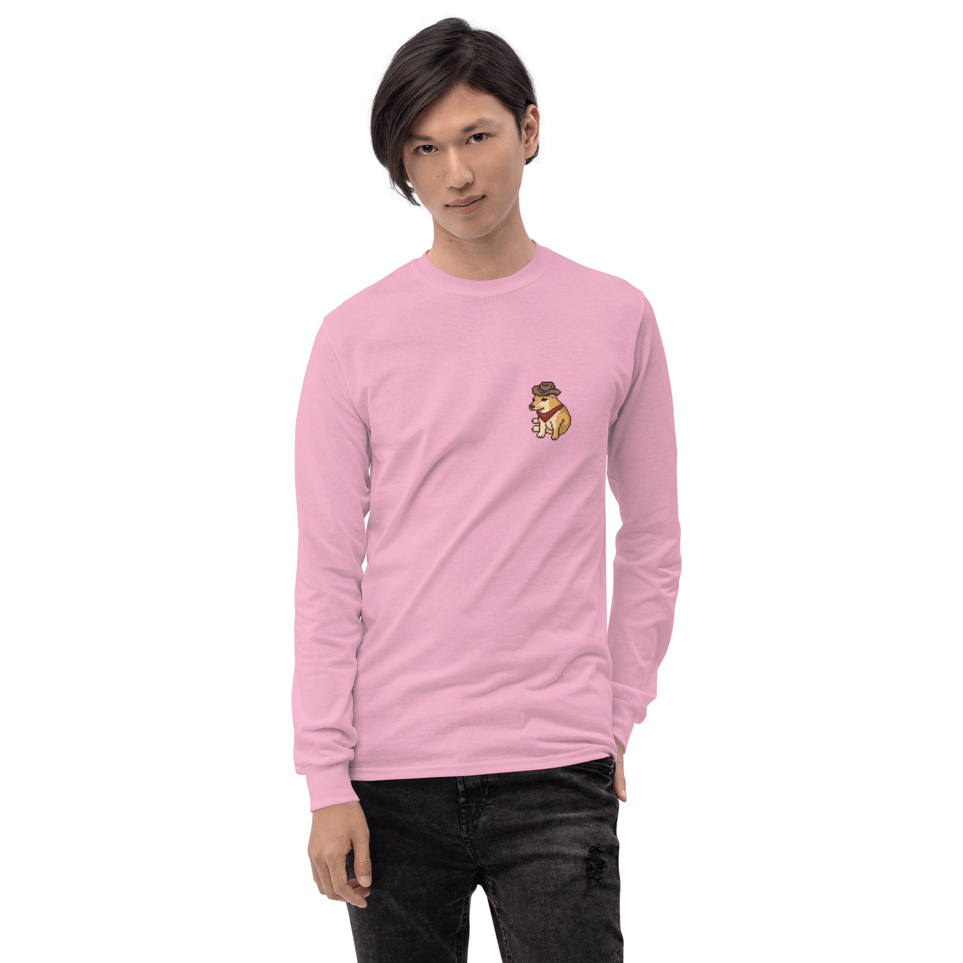 Doge Long Sleeve T-Shirt Meme - Sport Grey | Shirtposting