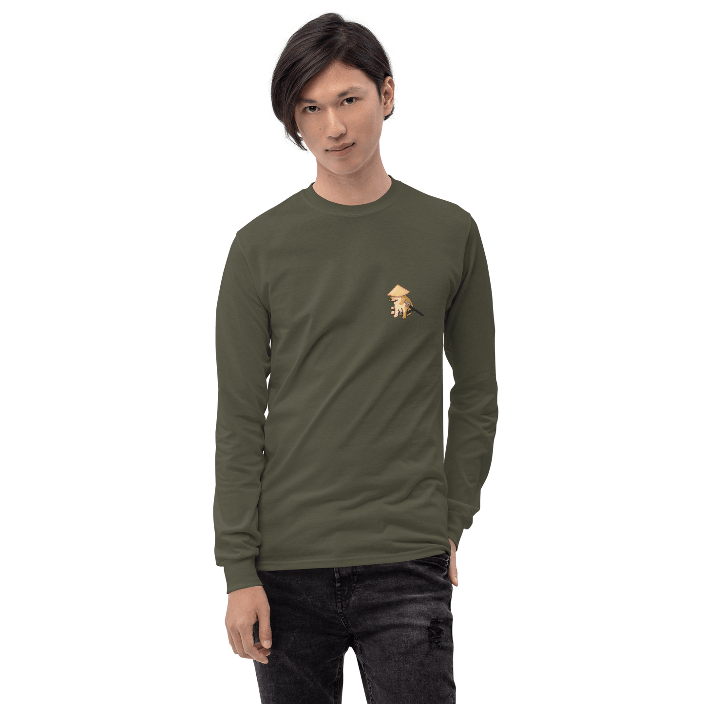 Doge Long Sleeve T-Shirt Meme - Sport Grey | Shirtposting