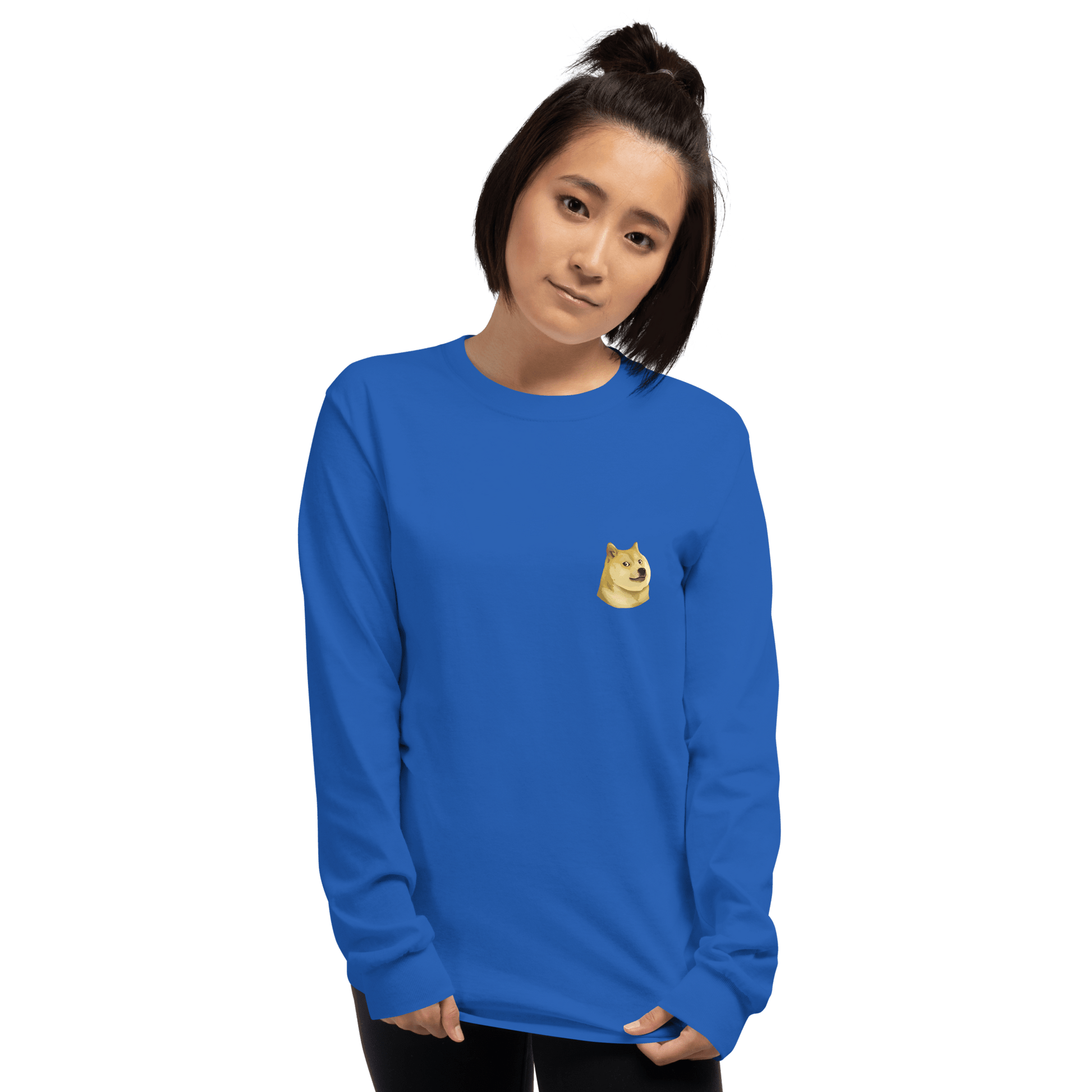 Doge Long Sleeve T-Shirt Meme - Sport Grey | Shirtposting