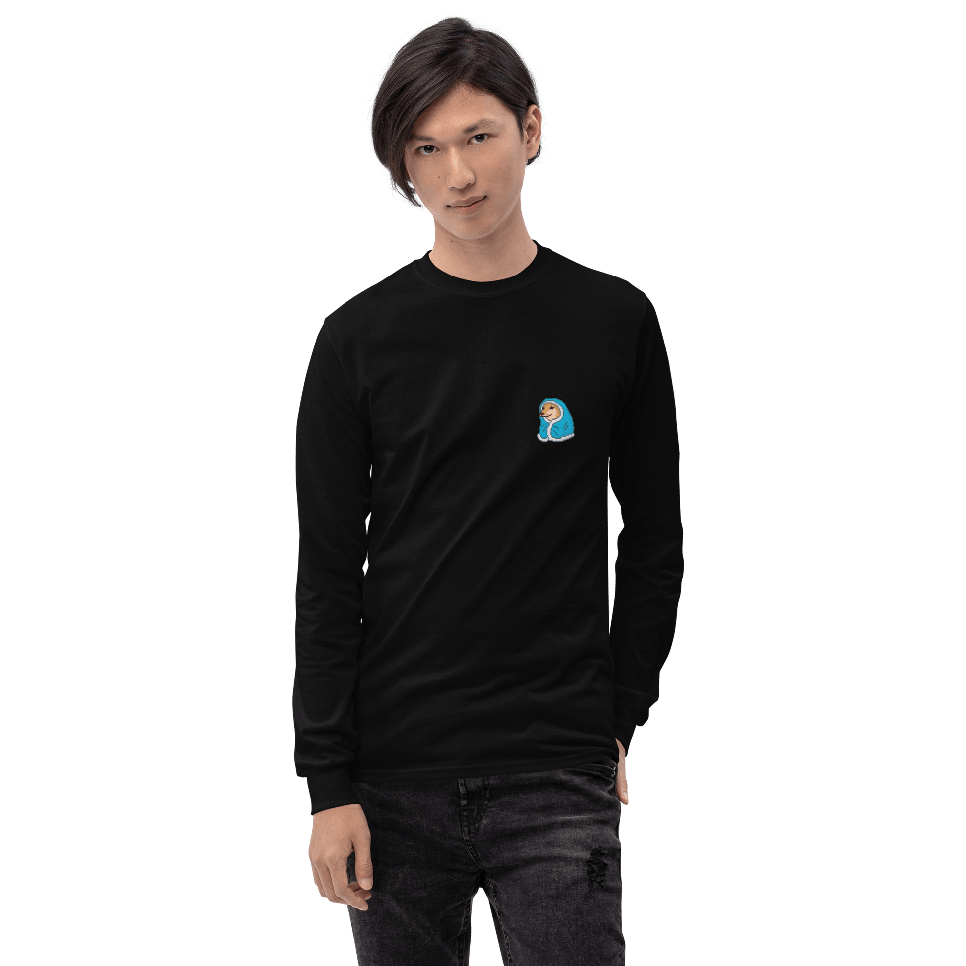 Doge Long Sleeve T-Shirt Meme - Sport Grey | Shirtposting